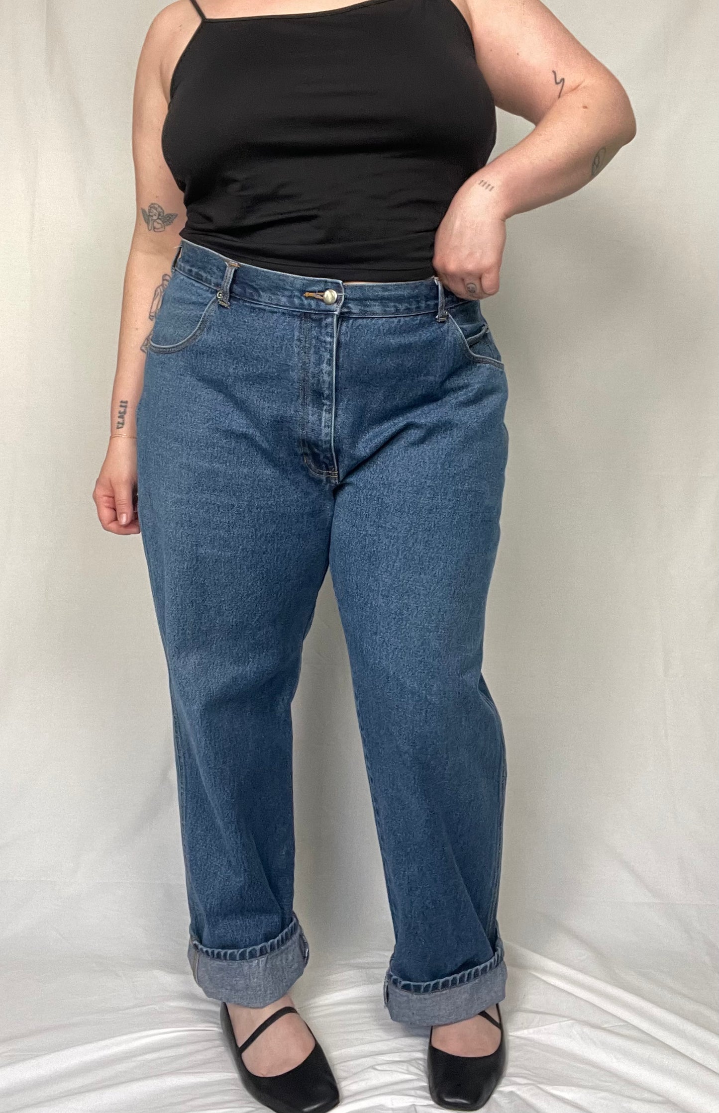 Vintage Basic Editions "Mom" style denim sz 16