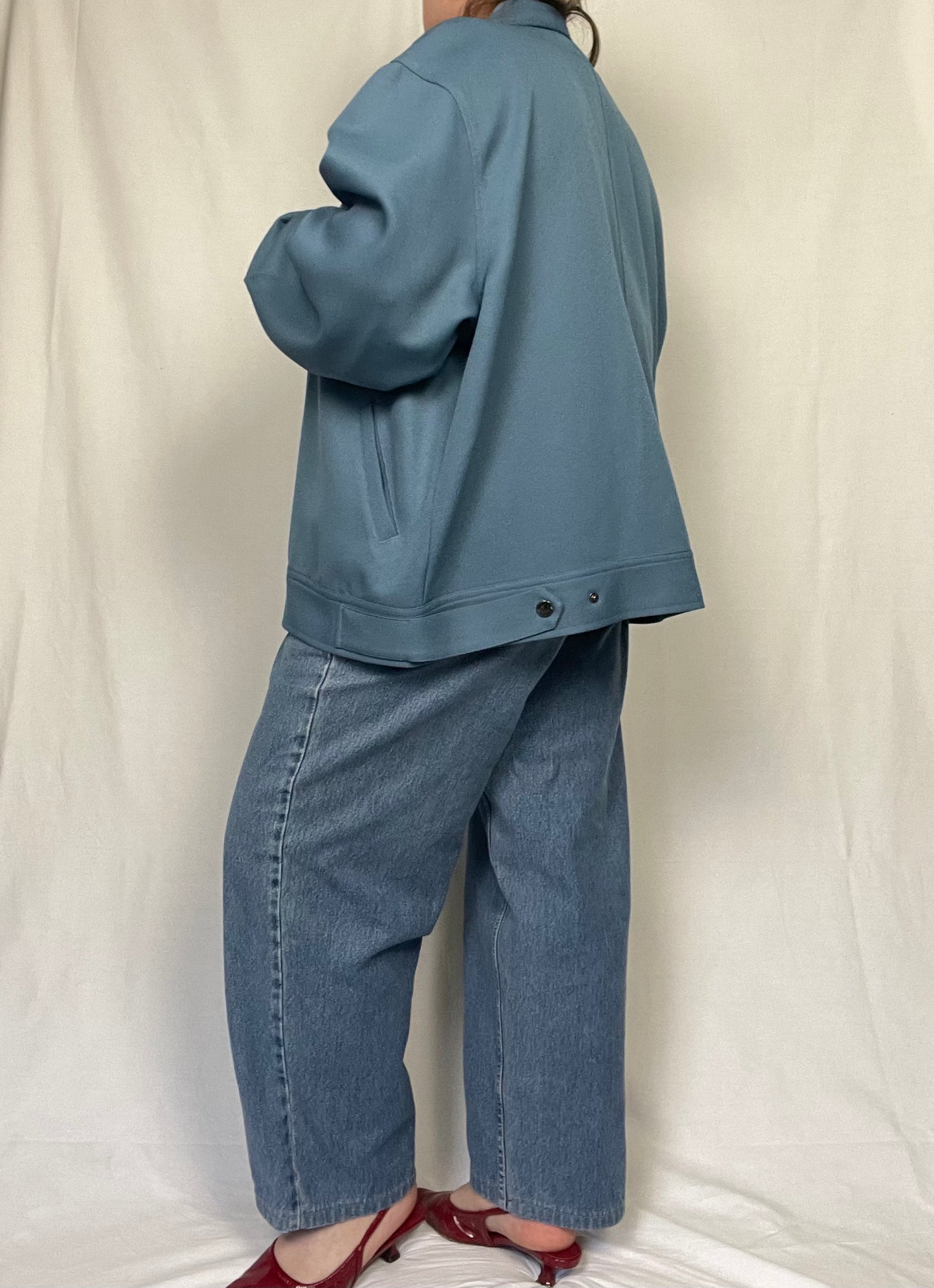 Vintage "Western" Style Snap Button Front Jacket