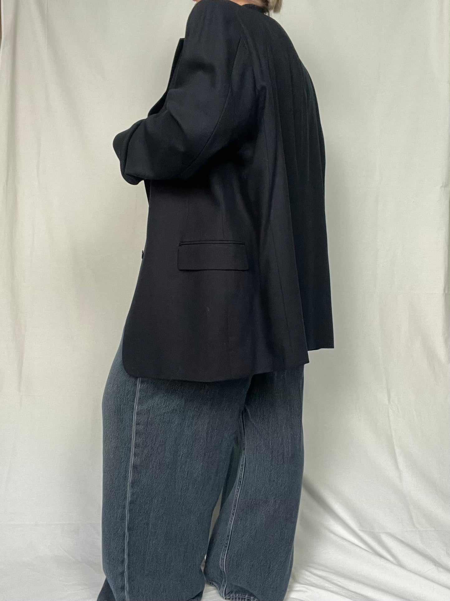 Vintage Joseph Abboud Dark Navy "Menswear" Blazer sz XL-2XL