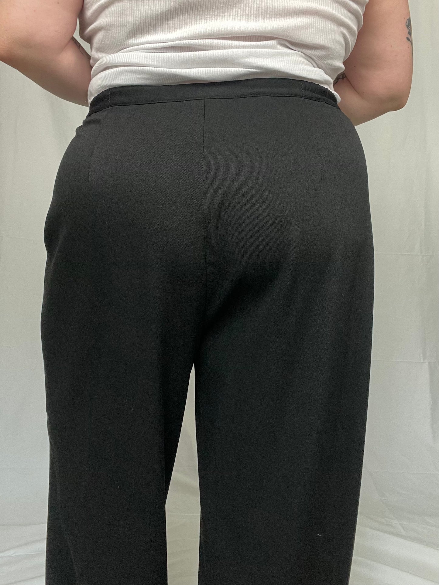 Retro Classic Black Talbots Trouser Pant