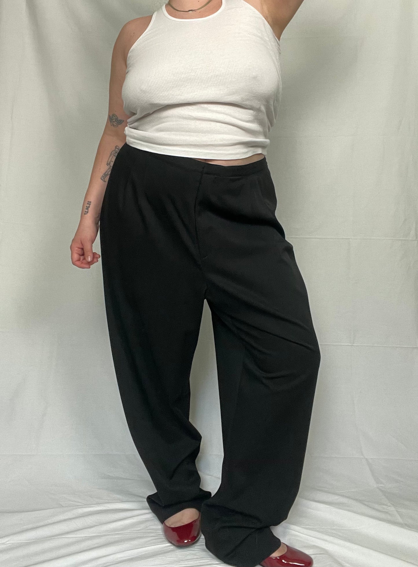 Retro Classic Black Talbots Trouser Pant