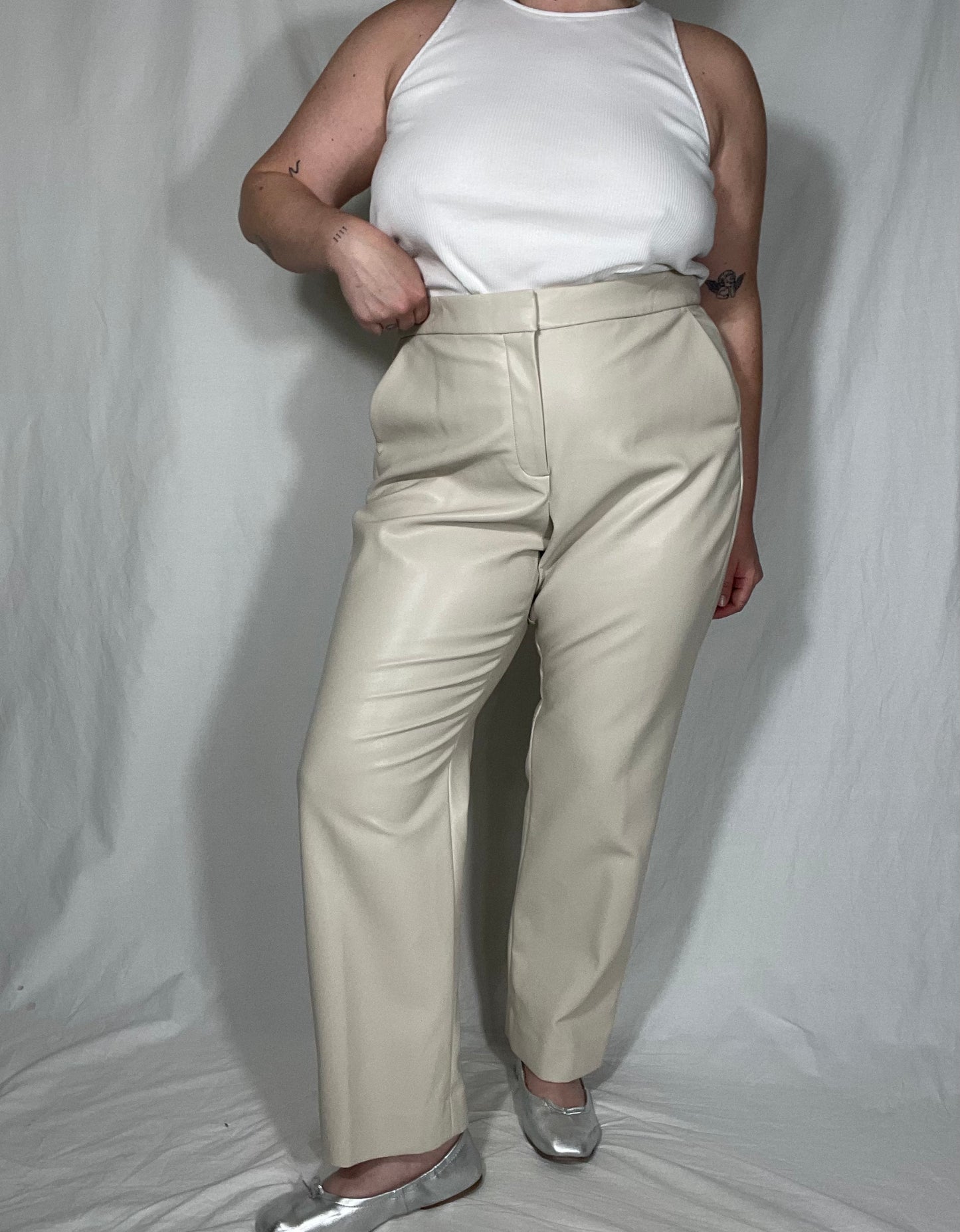 J. Crew Pleather Straight Leg Pant