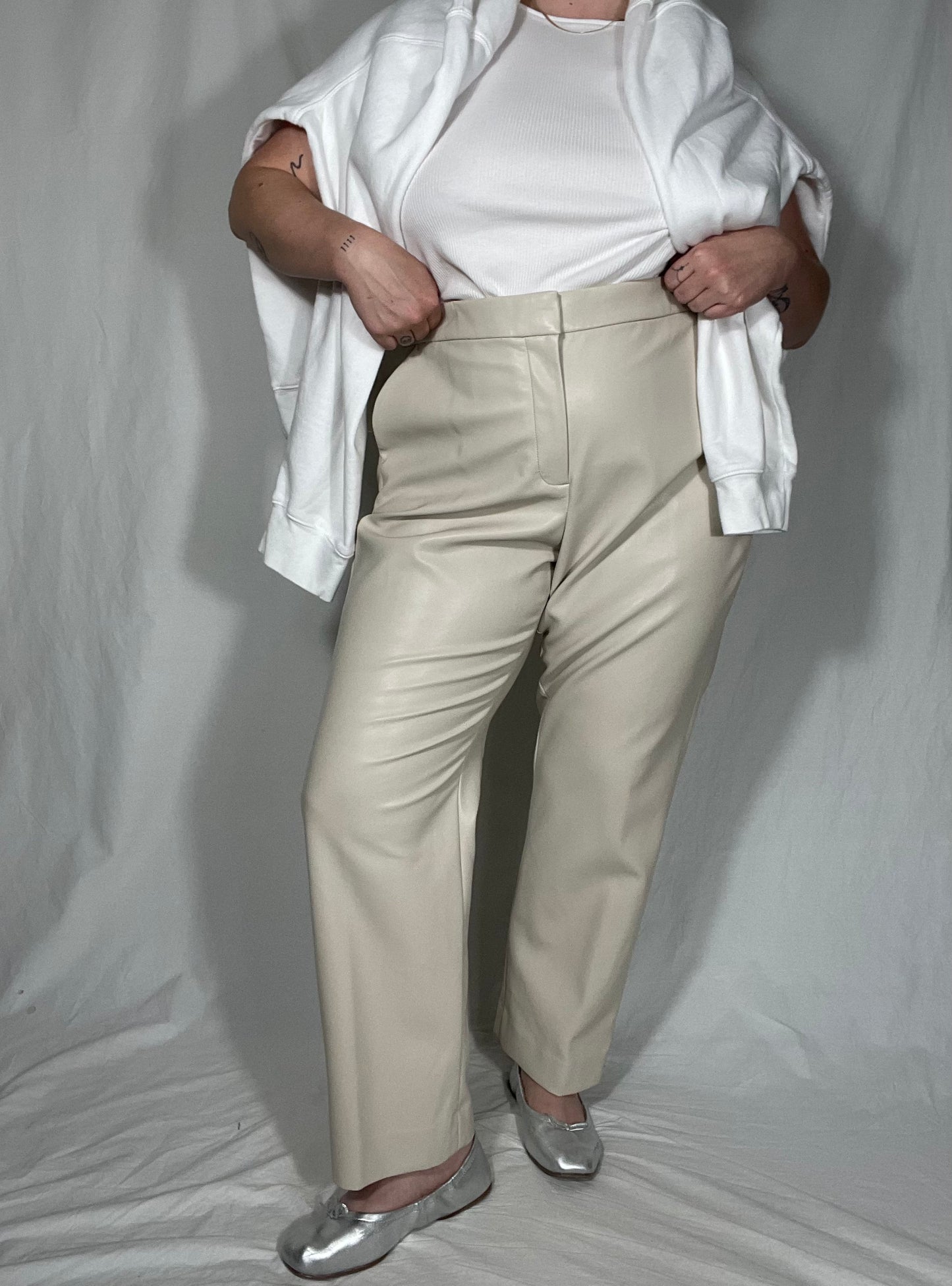 J. Crew Pleather Straight Leg Pant