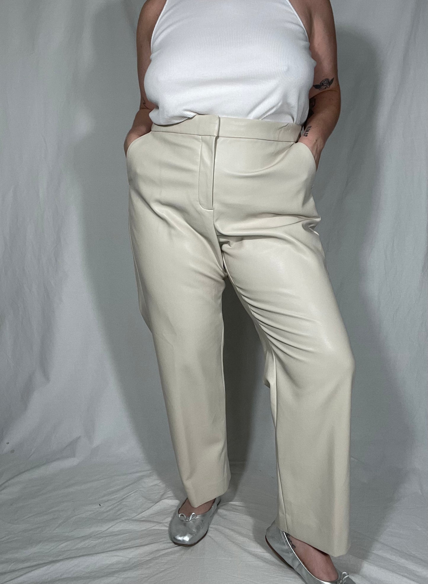 J. Crew Pleather Straight Leg Pant