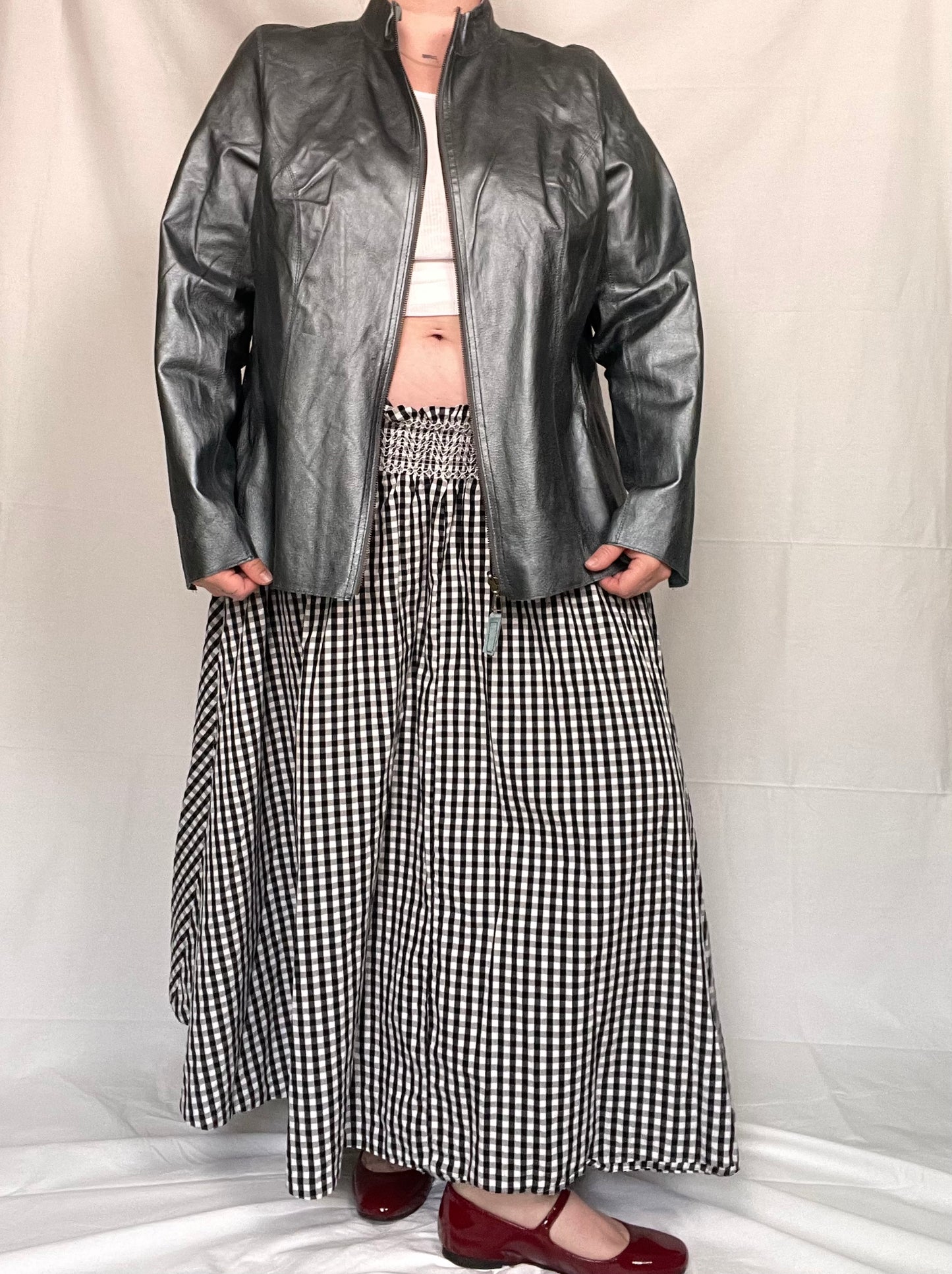 Retro Reversible Lightweight Leather Jacket