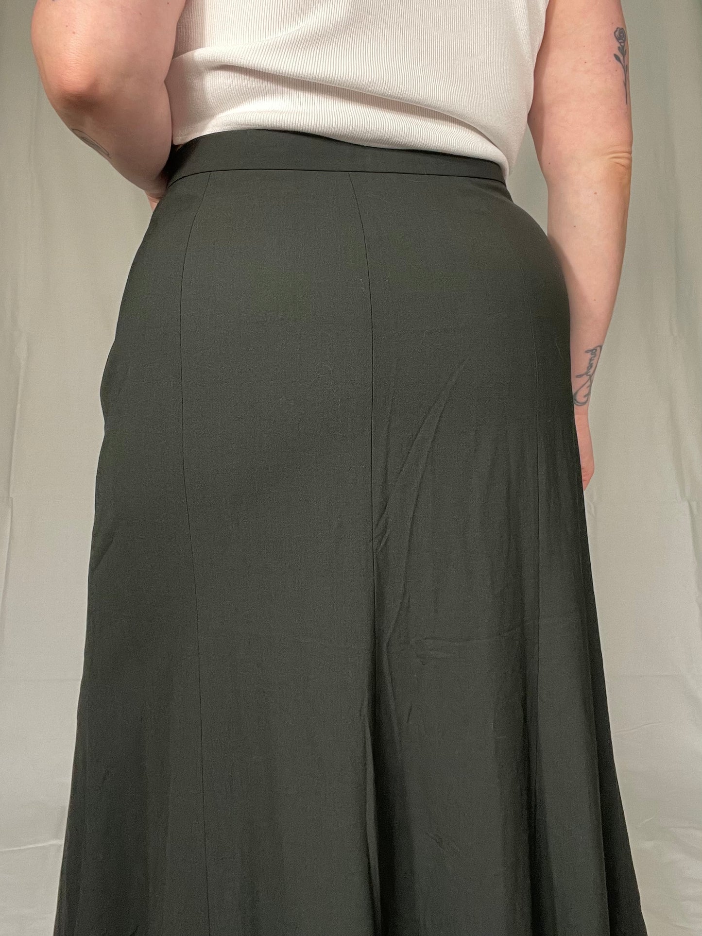 Vintage Jones NY Wool Blend Flowy Skirt