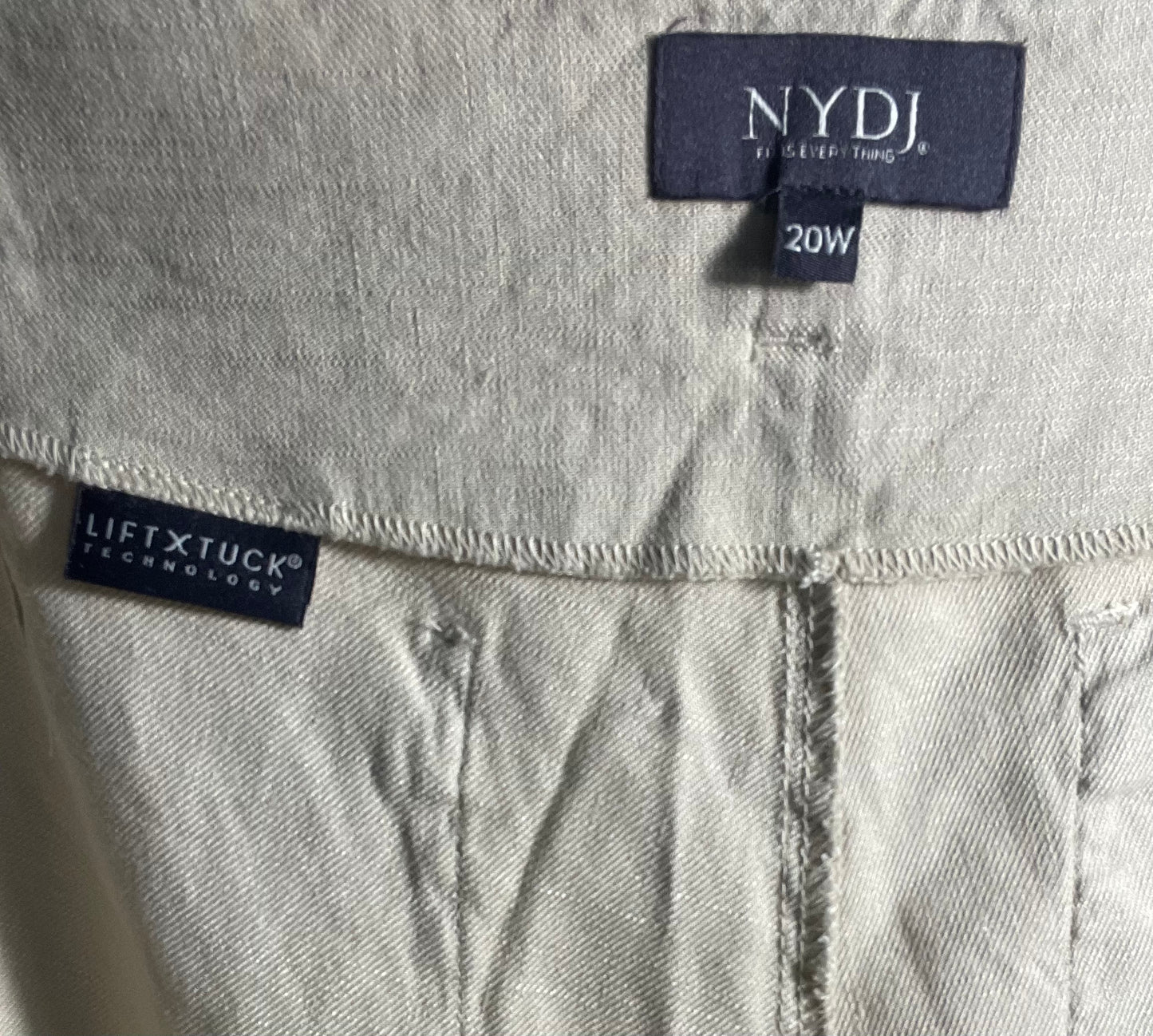 NYDJ Linen Blend Beige Pant