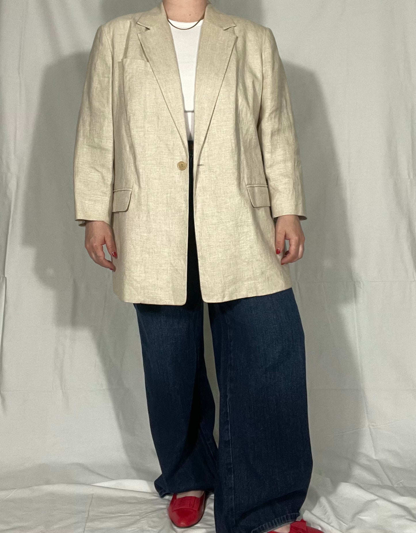 Retro Talbots Linen “Women’s” Blazer