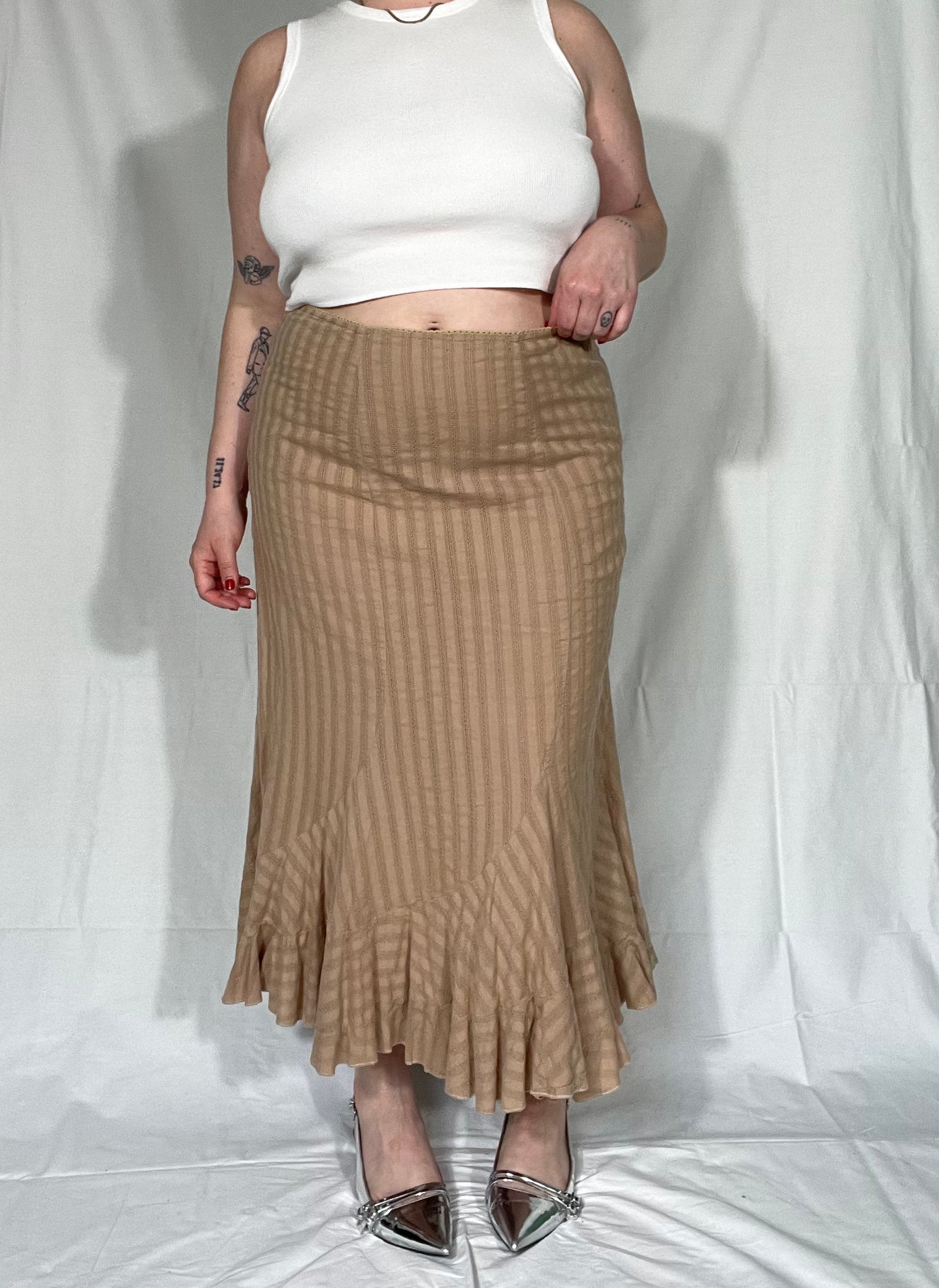 Vintage Style & Co Cotton Midi Skirt