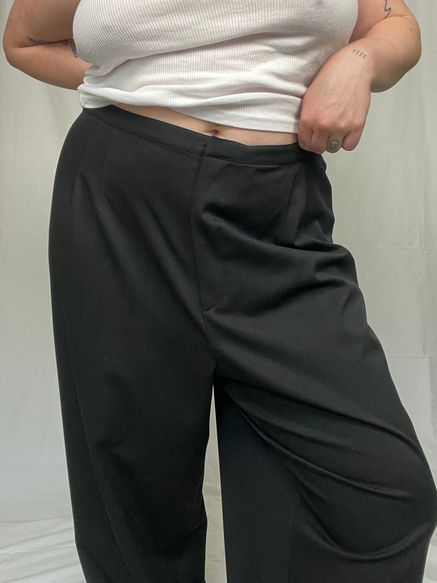 Retro Classic Black Talbots Trouser Pant