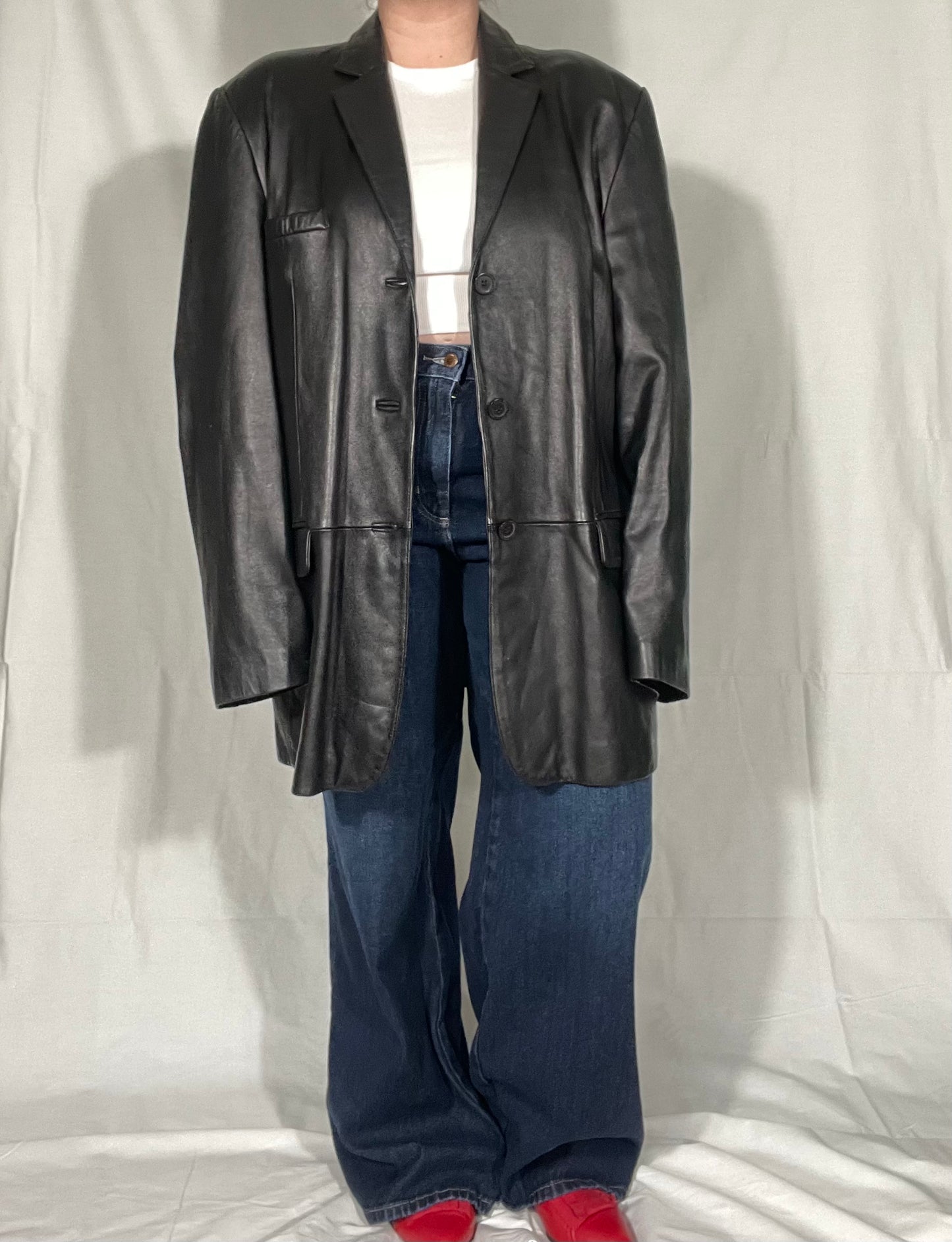 Vintage “Menswear” Leather Jacket