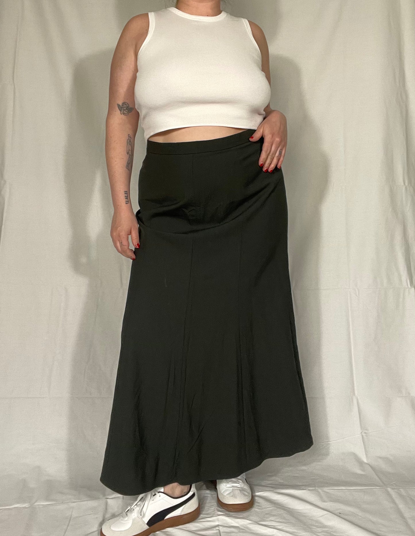 Vintage Jones NY Wool Blend Flowy Skirt