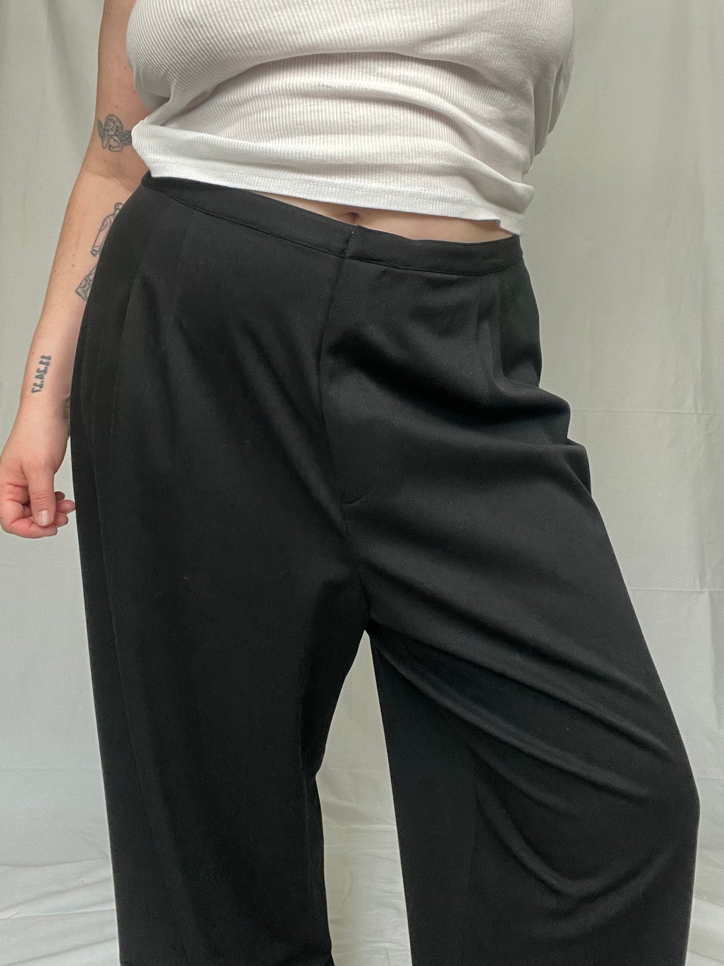 Retro Classic Black Talbots Trouser Pant