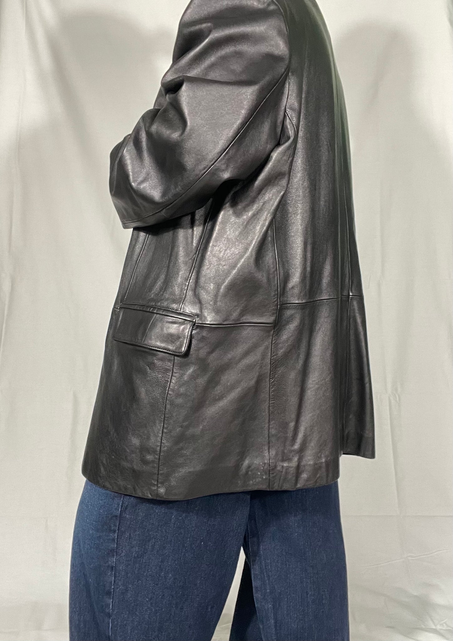 Vintage “Menswear” Leather Jacket