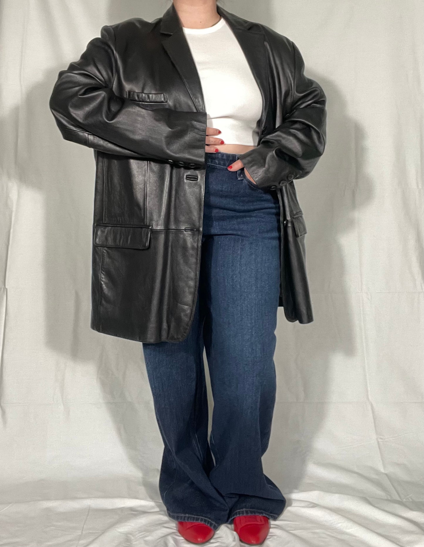 Vintage “Menswear” Leather Jacket