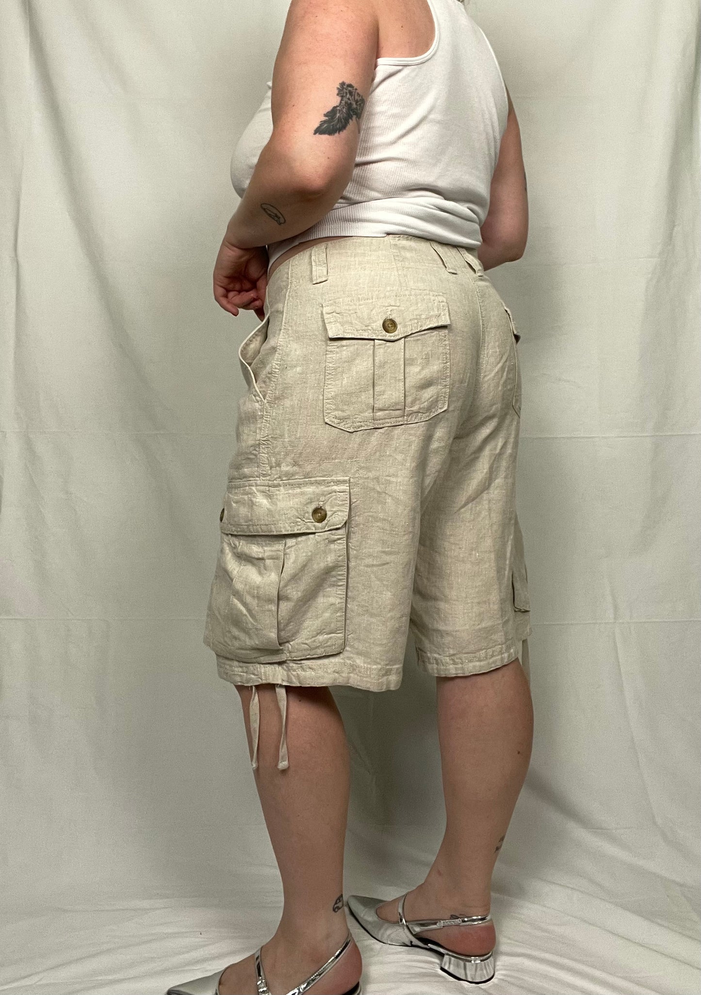 Retro 2012 Linen Cargo Short