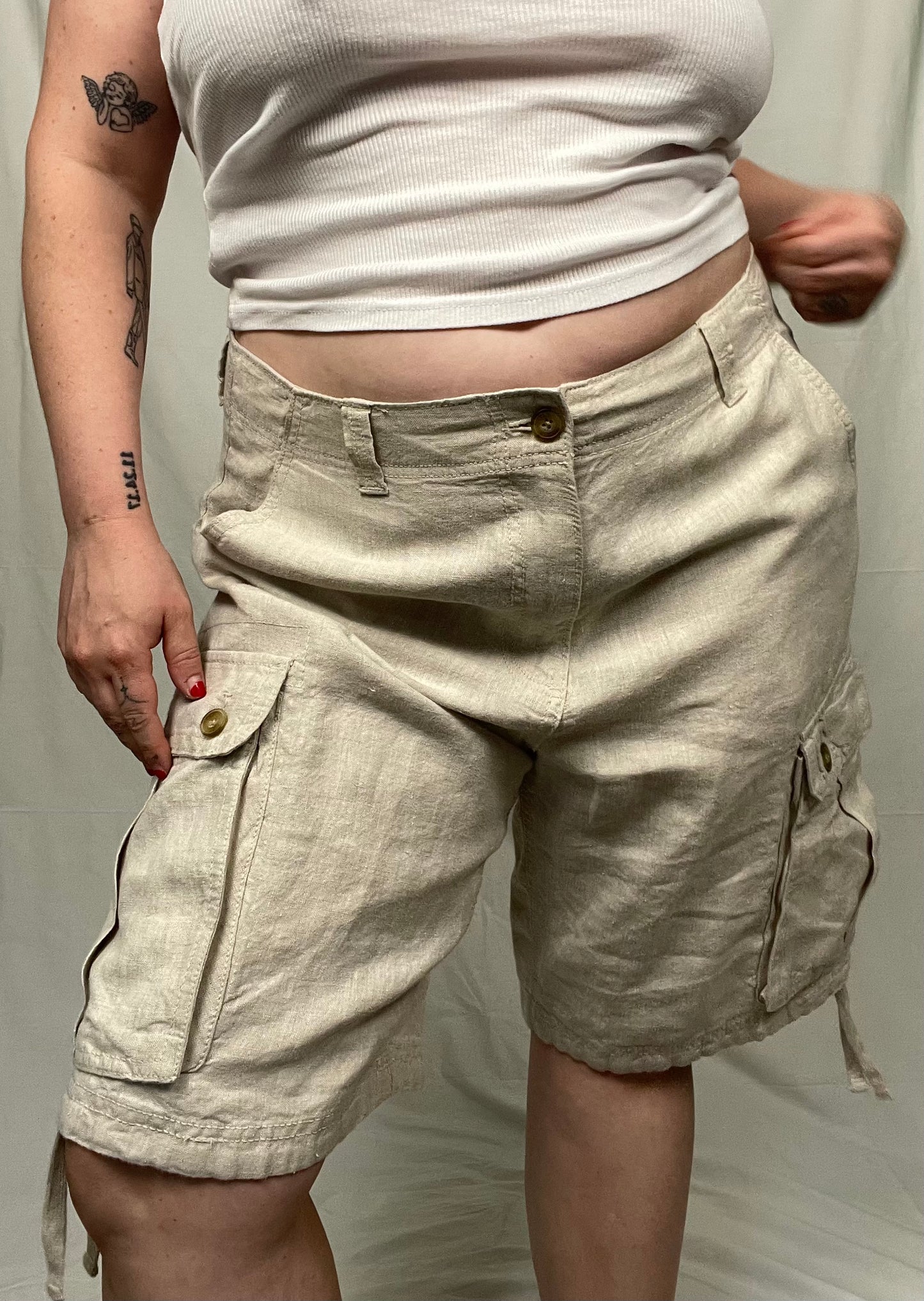 Retro 2012 Linen Cargo Short