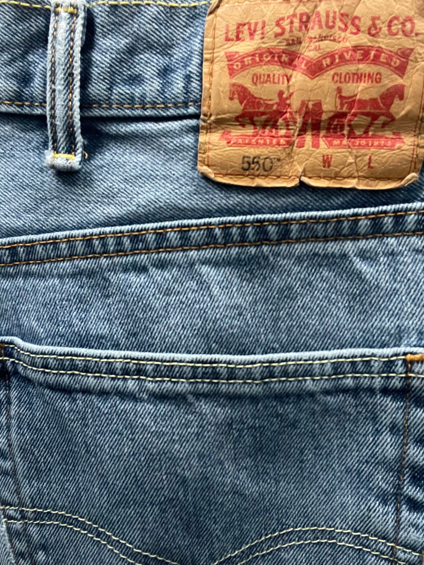 Retro Levi 550 Medium Blue Denim Pant