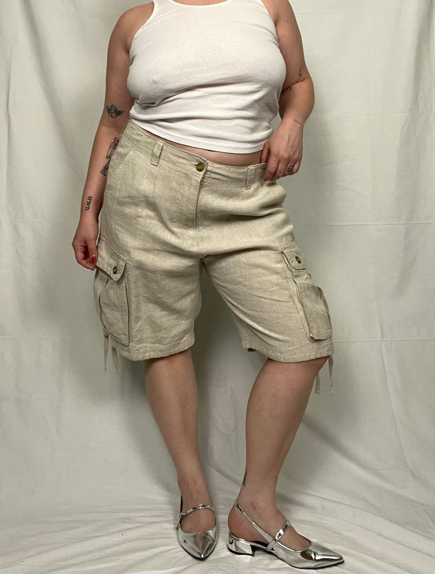 Retro 2012 Linen Cargo Short