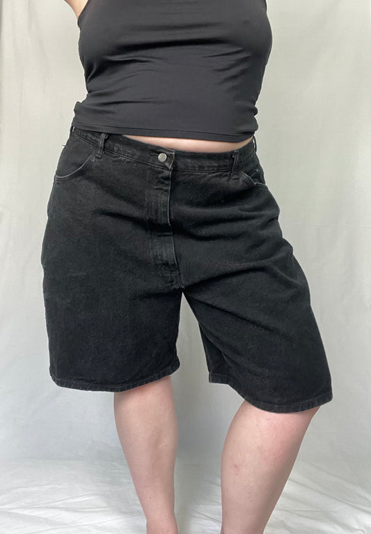 Black Denim Wrangler Jort sz 16
