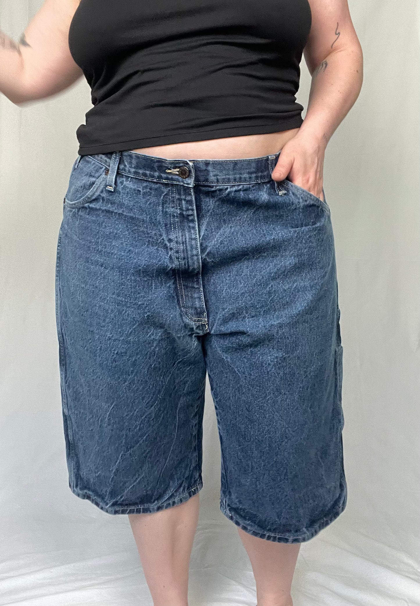 Retro Dickies Carpenter Style Denim Short sz 16/18