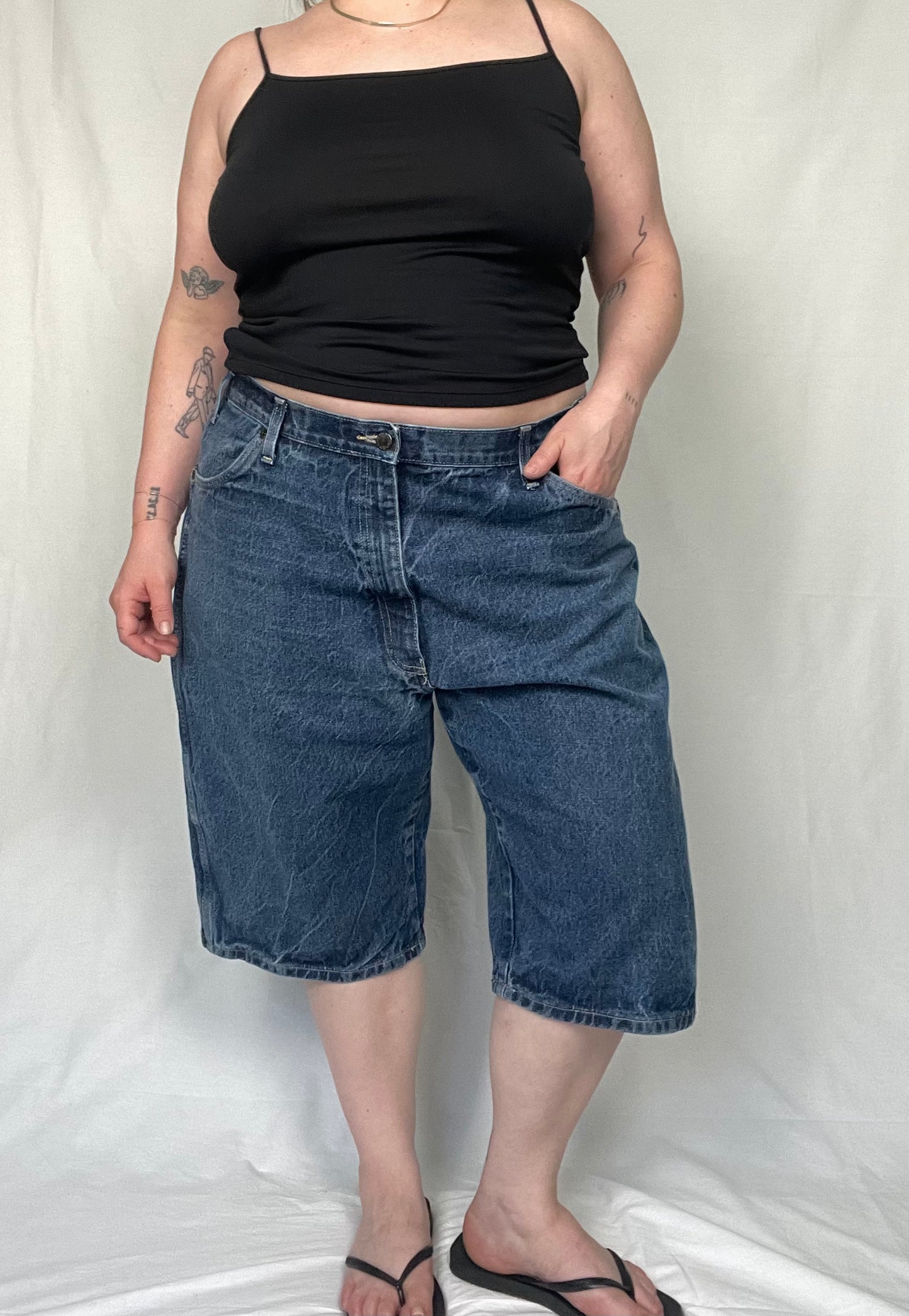 Retro Dickies Carpenter Style Denim Short sz 16/18