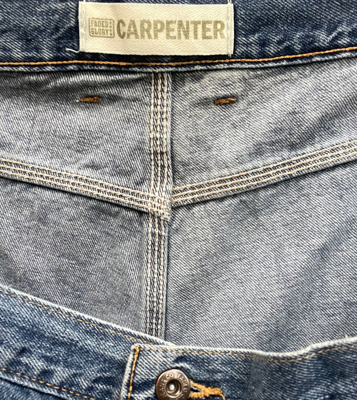 Vintage Medium Wash FG Baggy Carpenter Denim sz 22/24