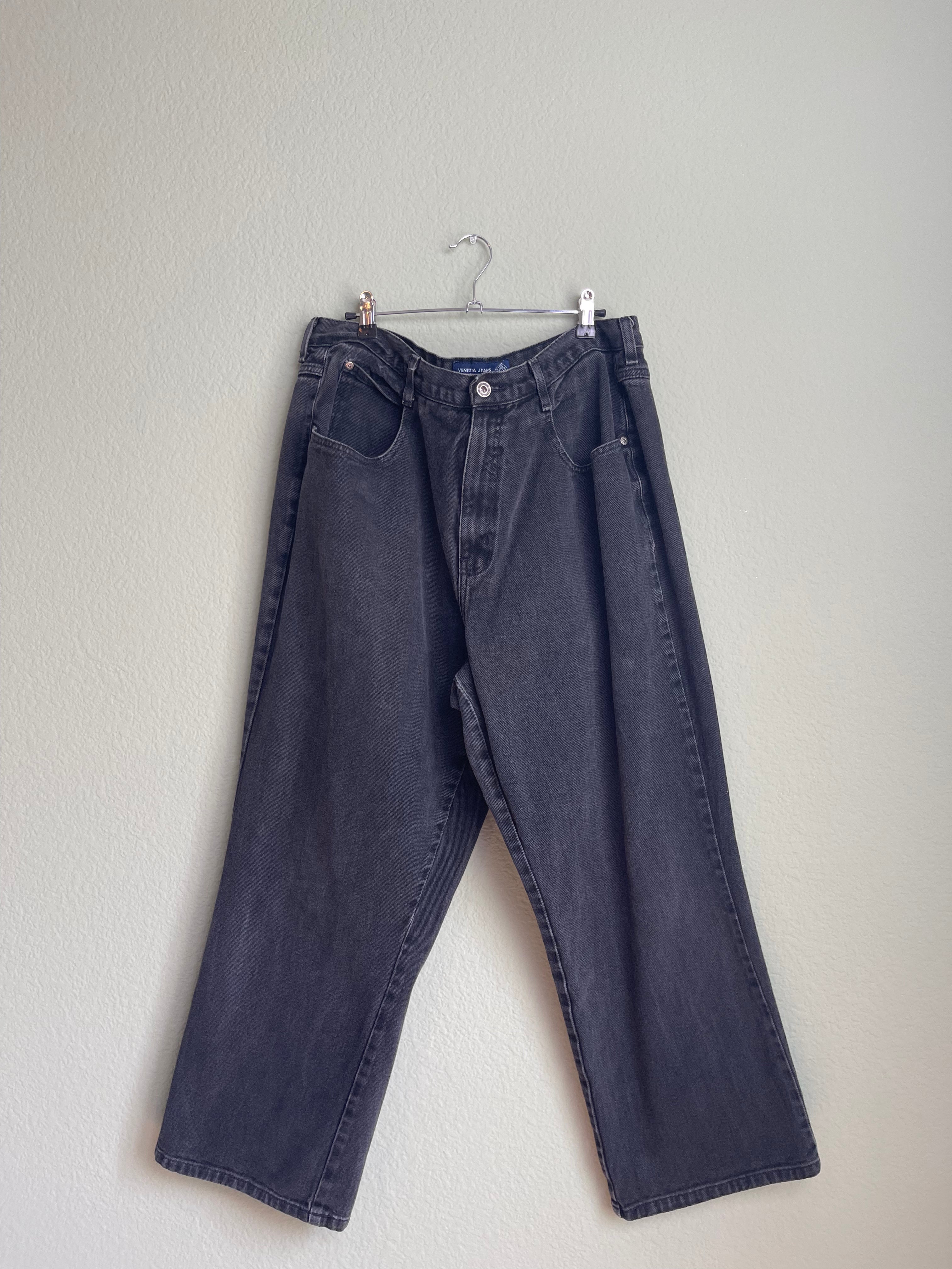 Vintage Venezia Black Denim Pant sz 14-16