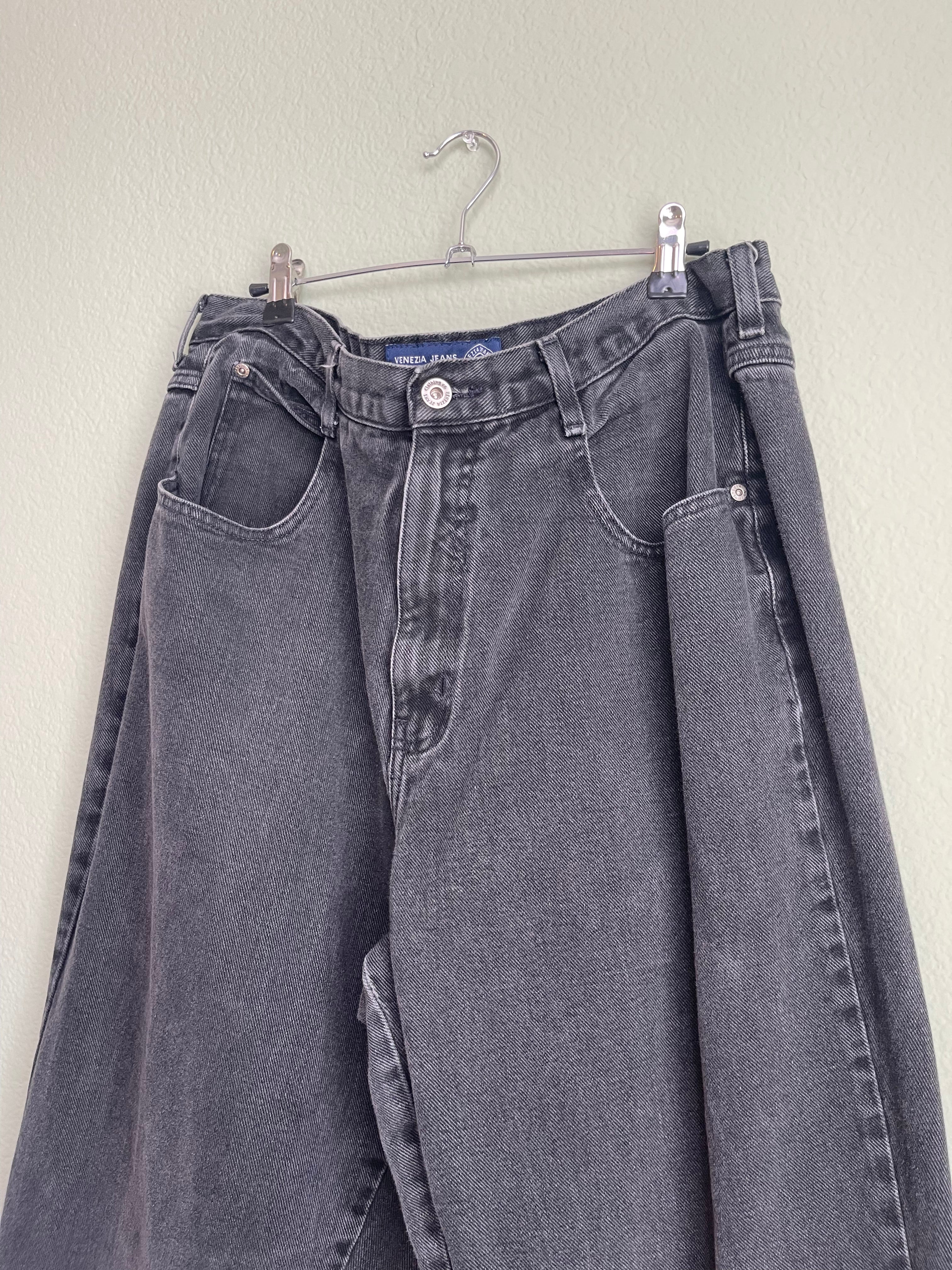 Vintage Venezia Black Denim Pant sz 14-16
