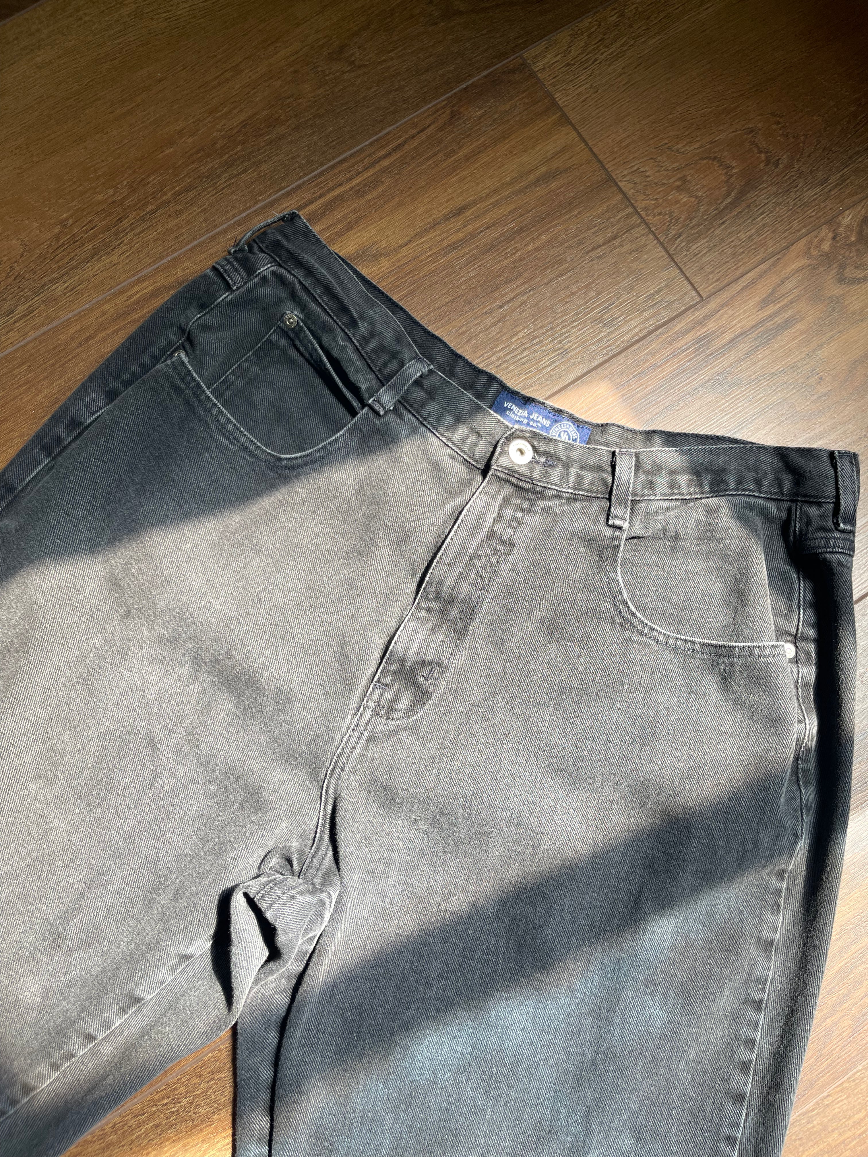 Vintage Venezia Black Denim Pant sz 14-16