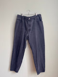 Vintage 90s Washed Black Denim sz 16-18