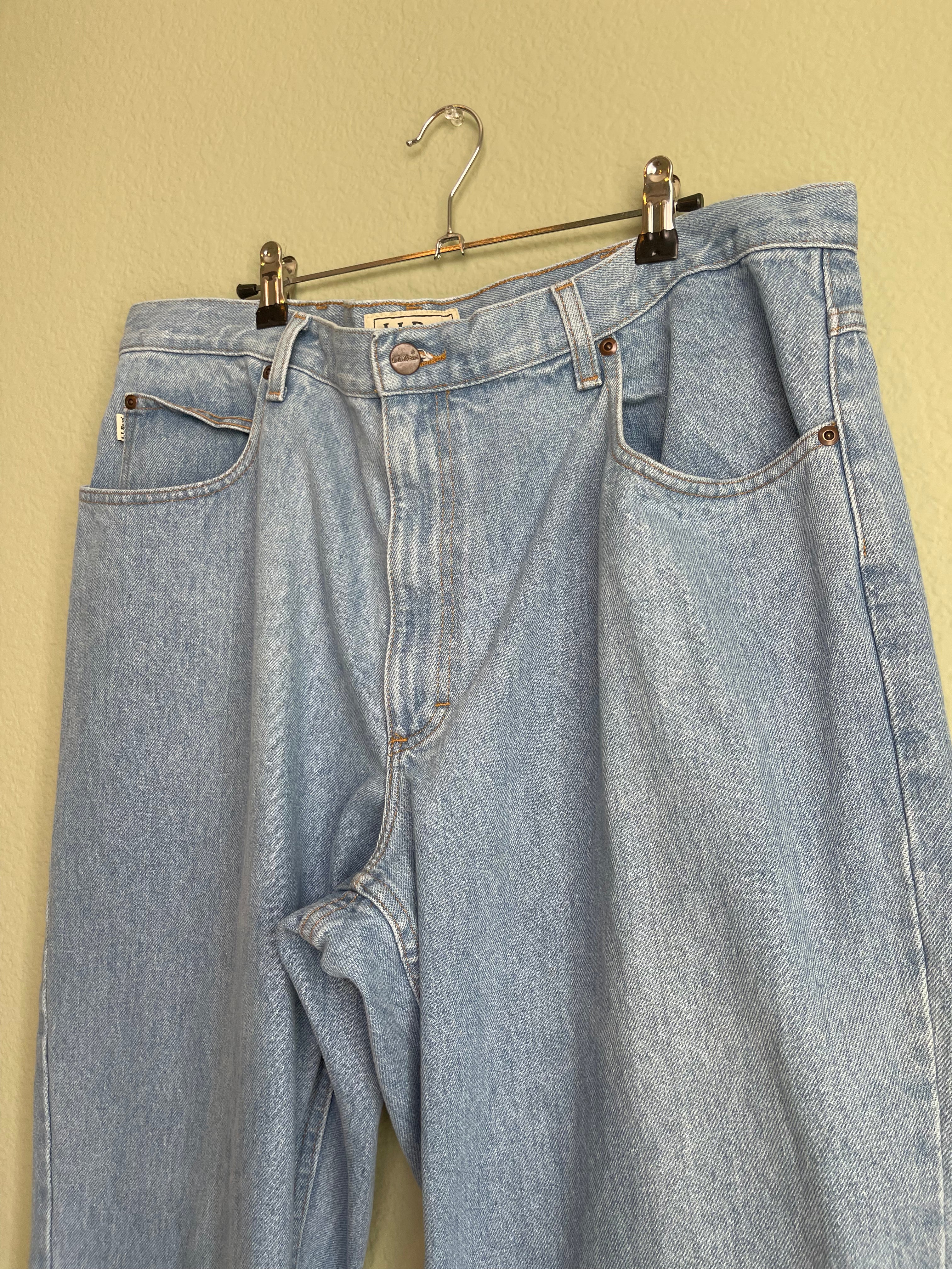 Vintage LLBean Relaxed Fit "Menswear" Denim sz 16
