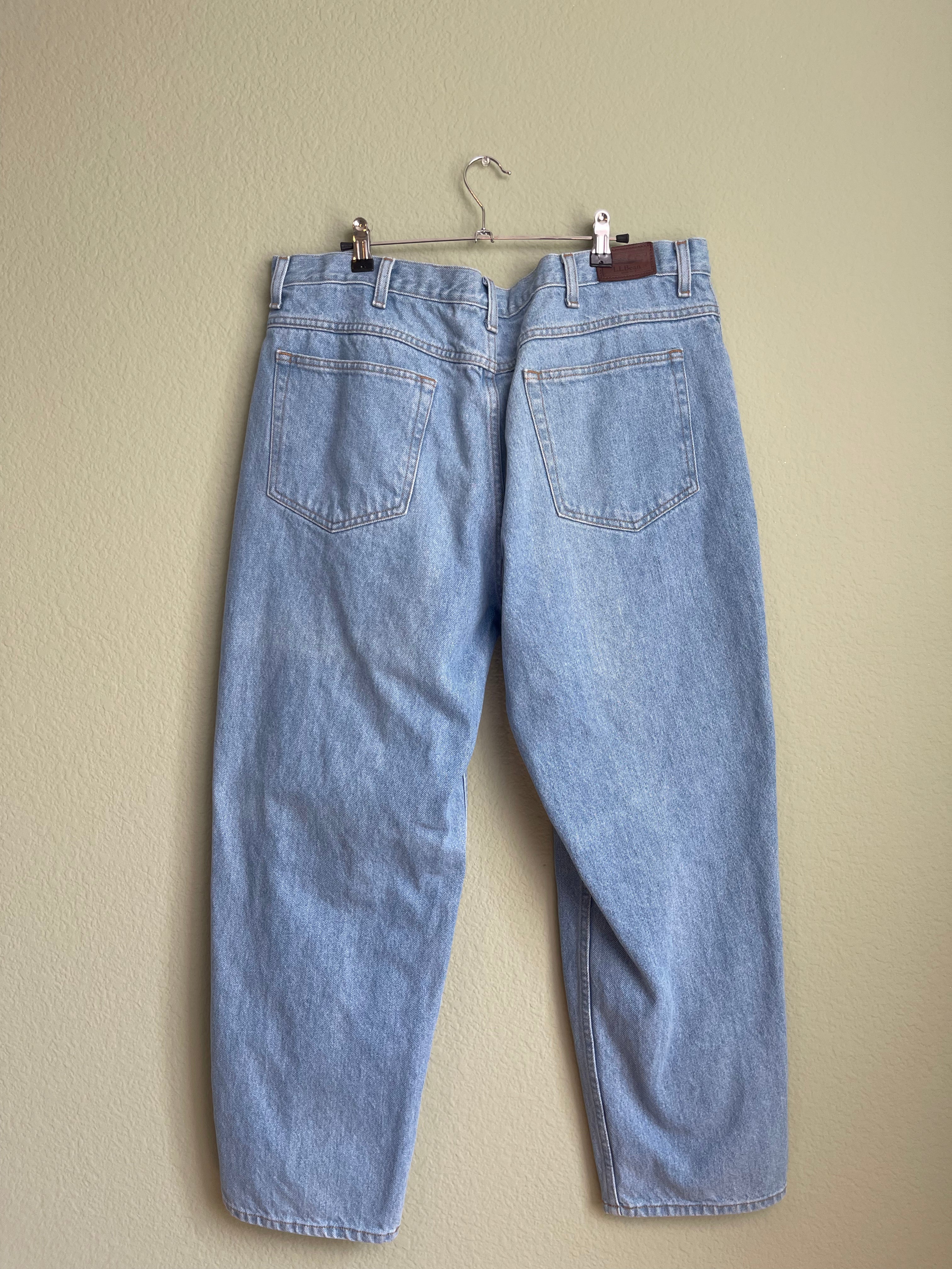 Vintage LLBean Relaxed Fit "Menswear" Denim sz 16