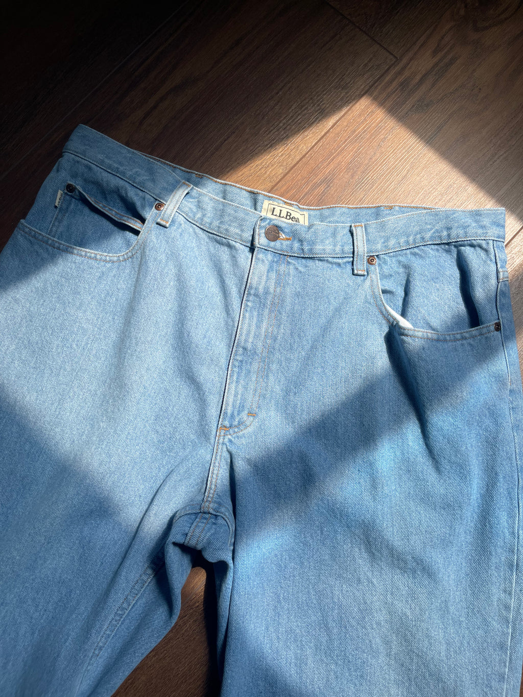 Vintage LLBean Relaxed Fit "Menswear" Denim sz 16