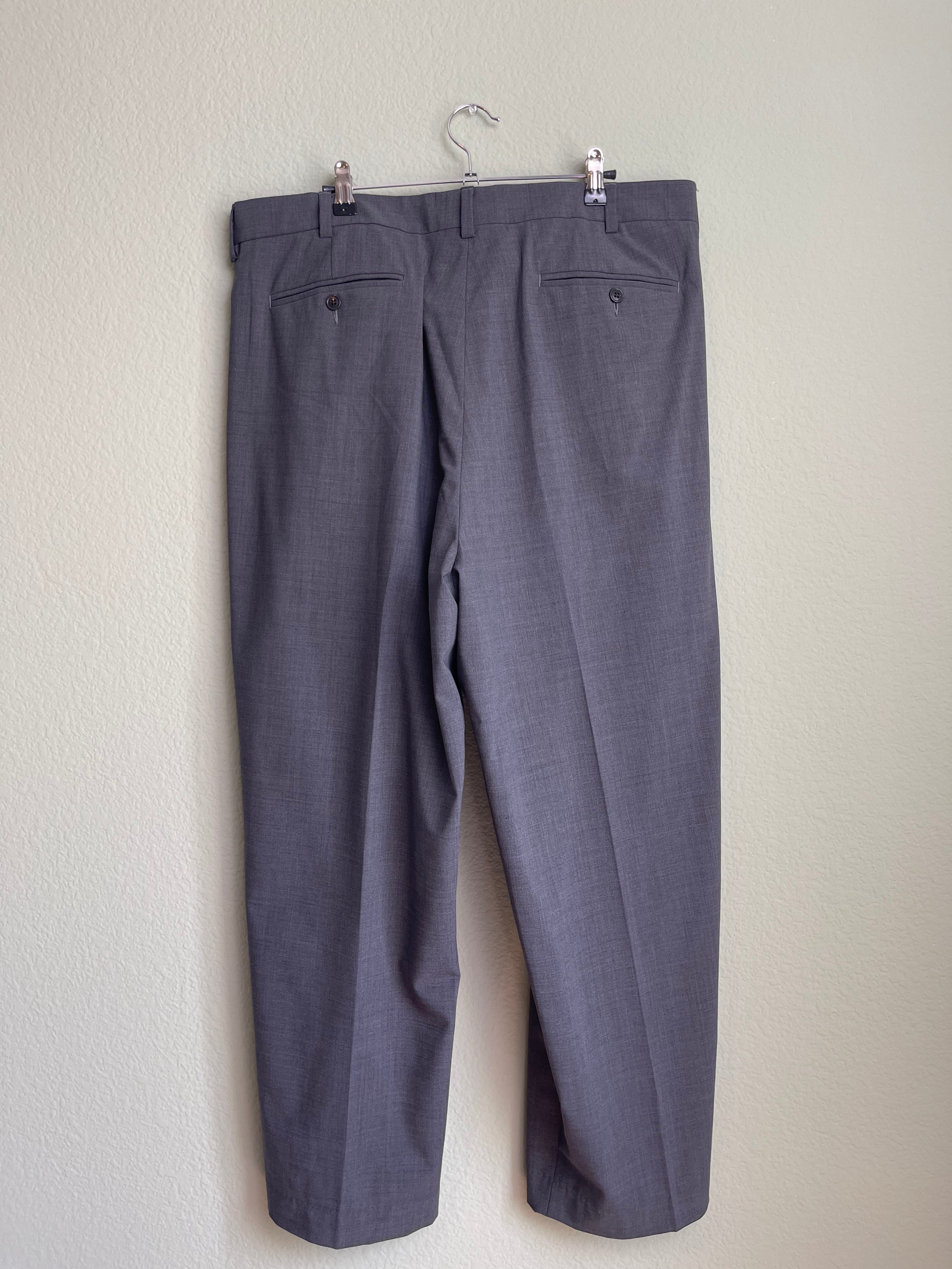 Timless Pleated Gray "Menswear" Trouser Pant sz 16