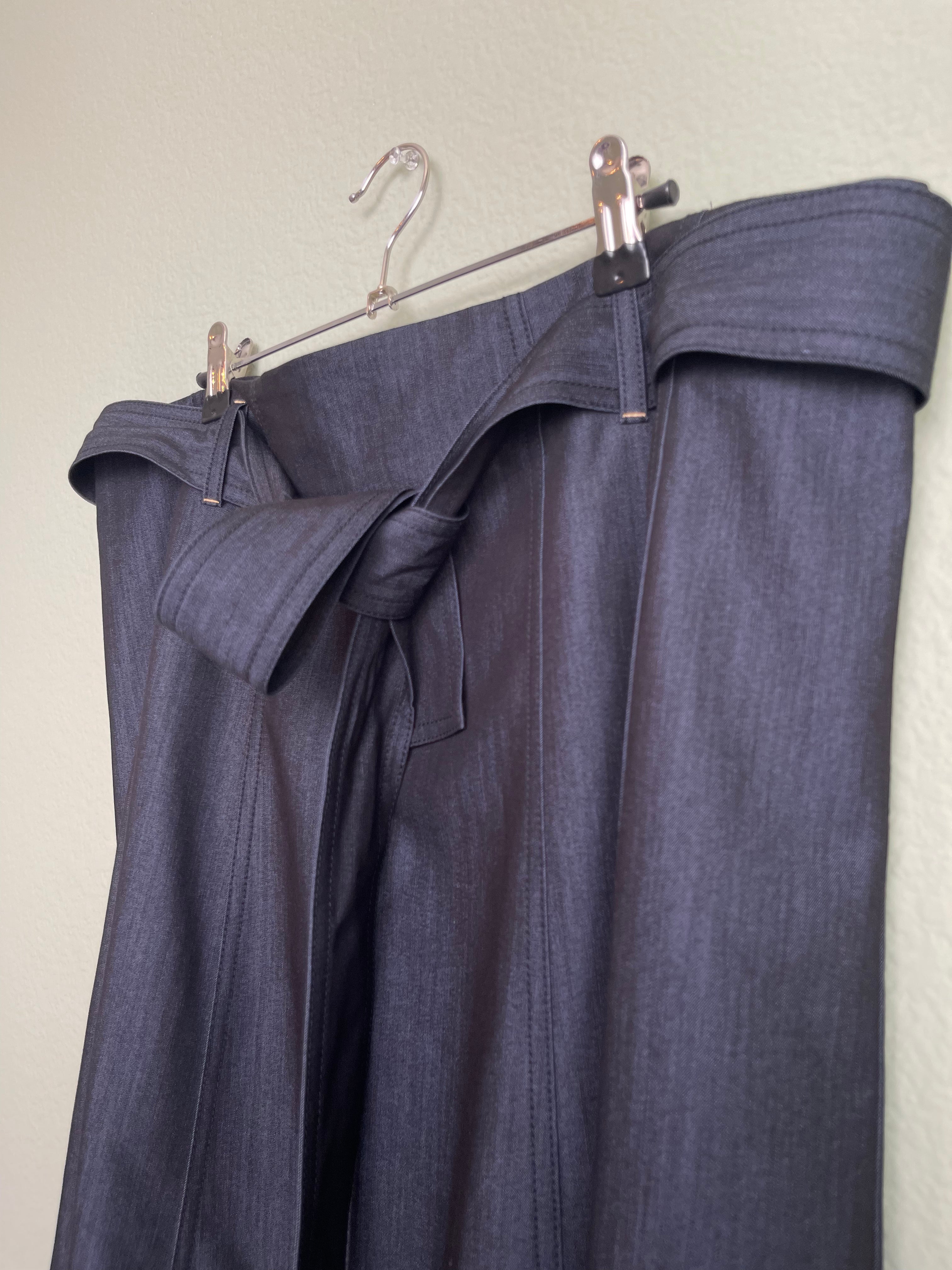 Chic Chambray Midi Skirt sz 16