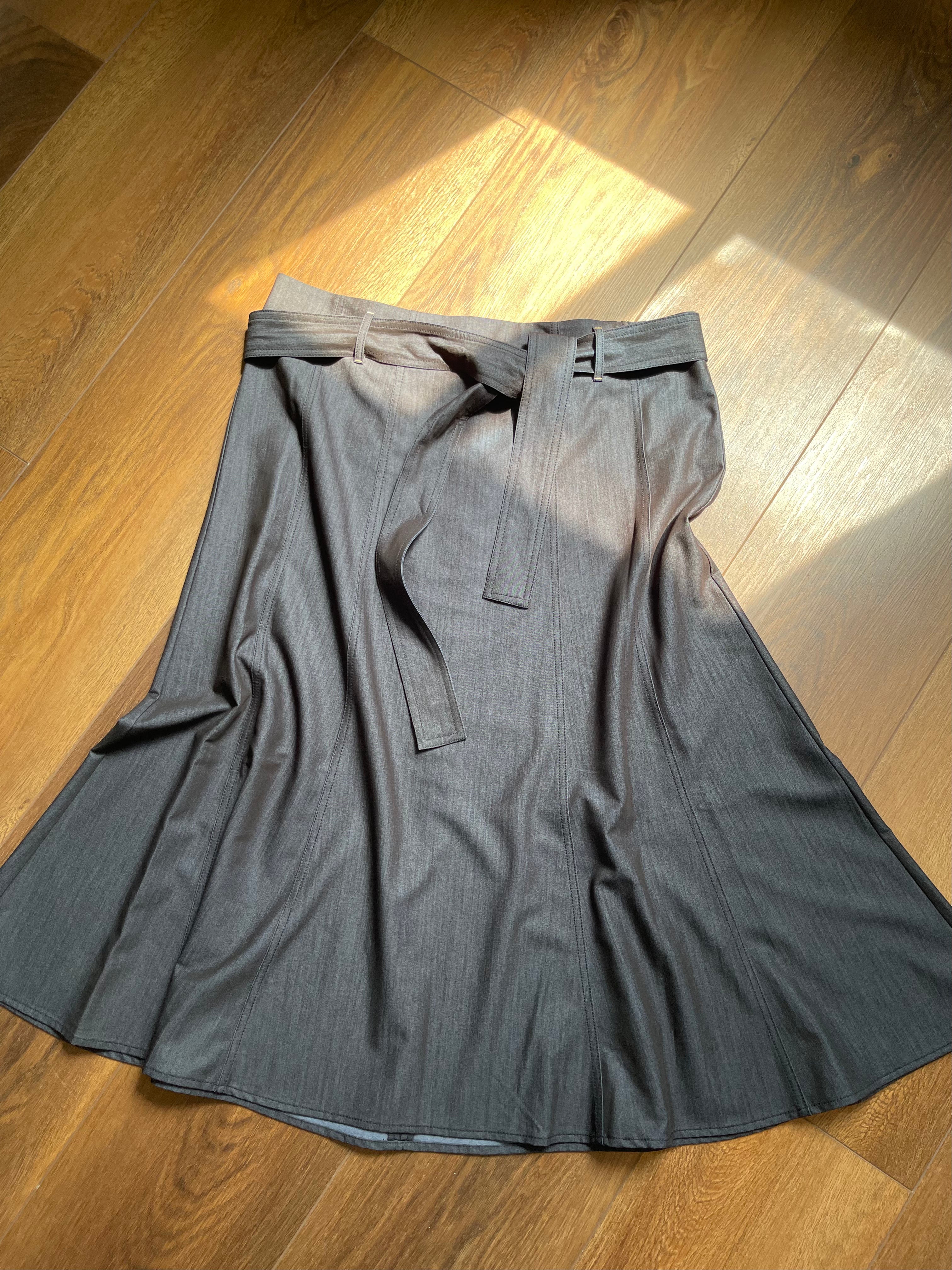Chic Chambray Midi Skirt sz 16