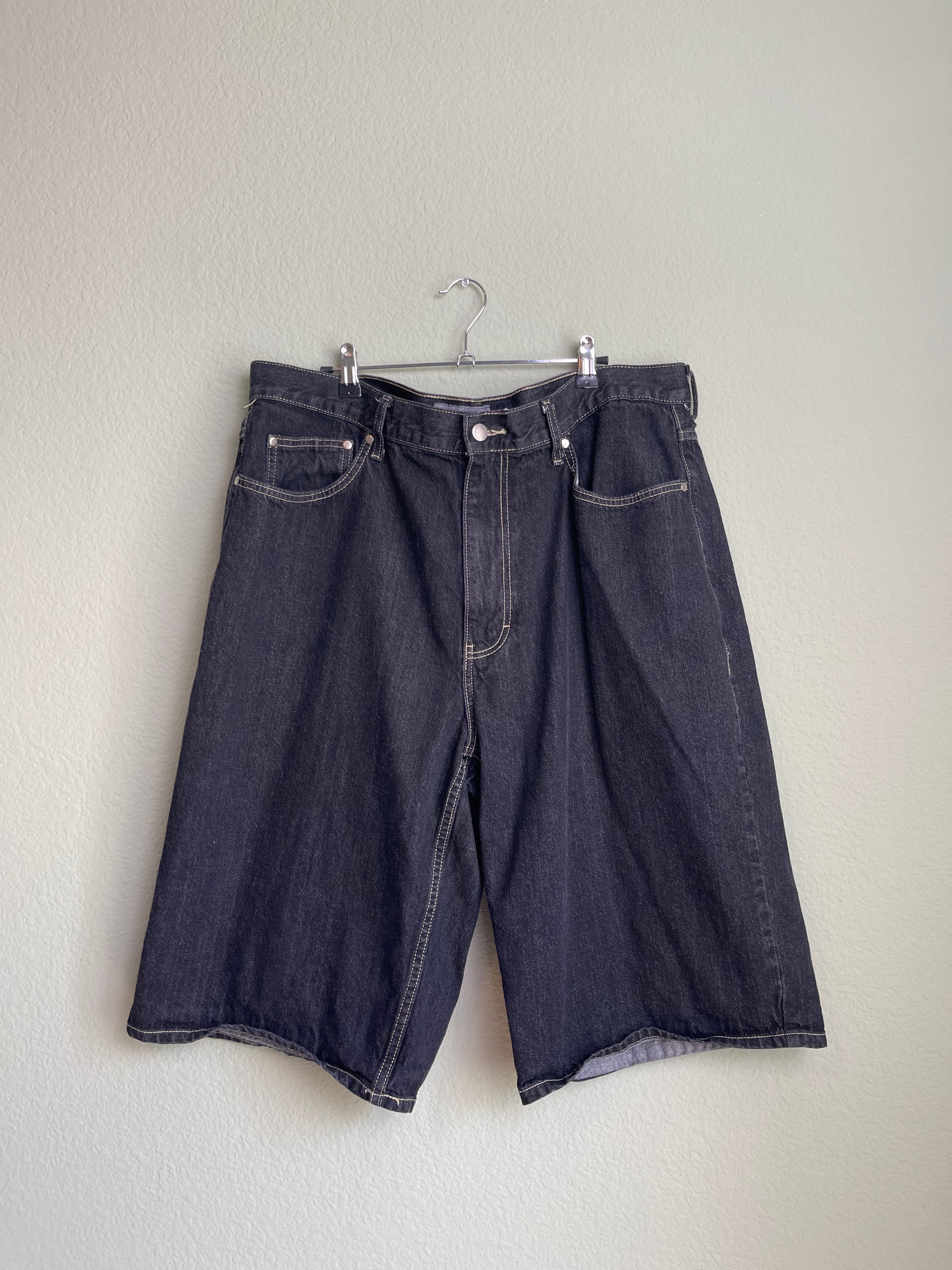 Vintage Baggy Fit "Menswear" Denim Short sz 16