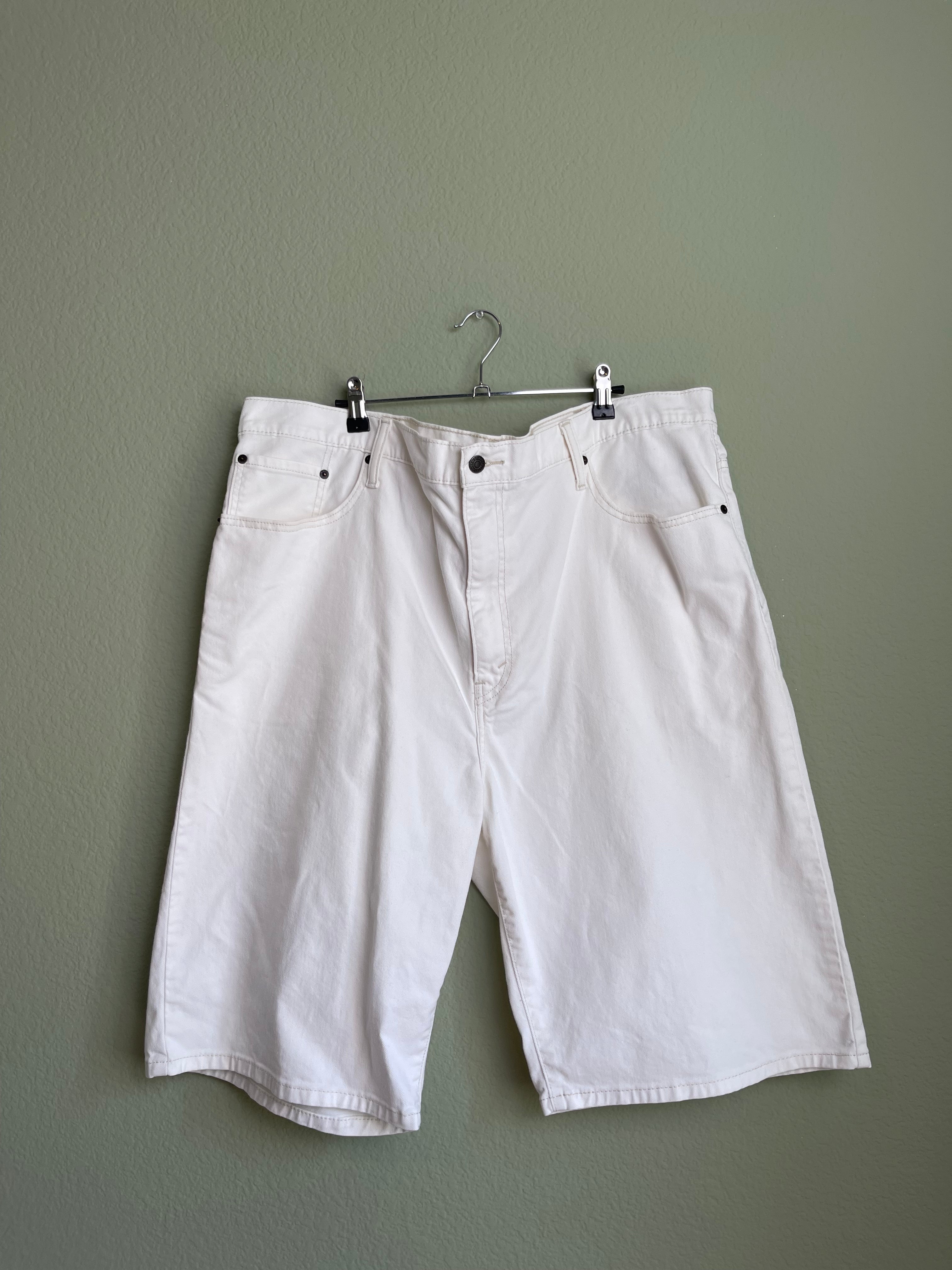 Levi 569 Classic Straight White Denim Short sz 18-20