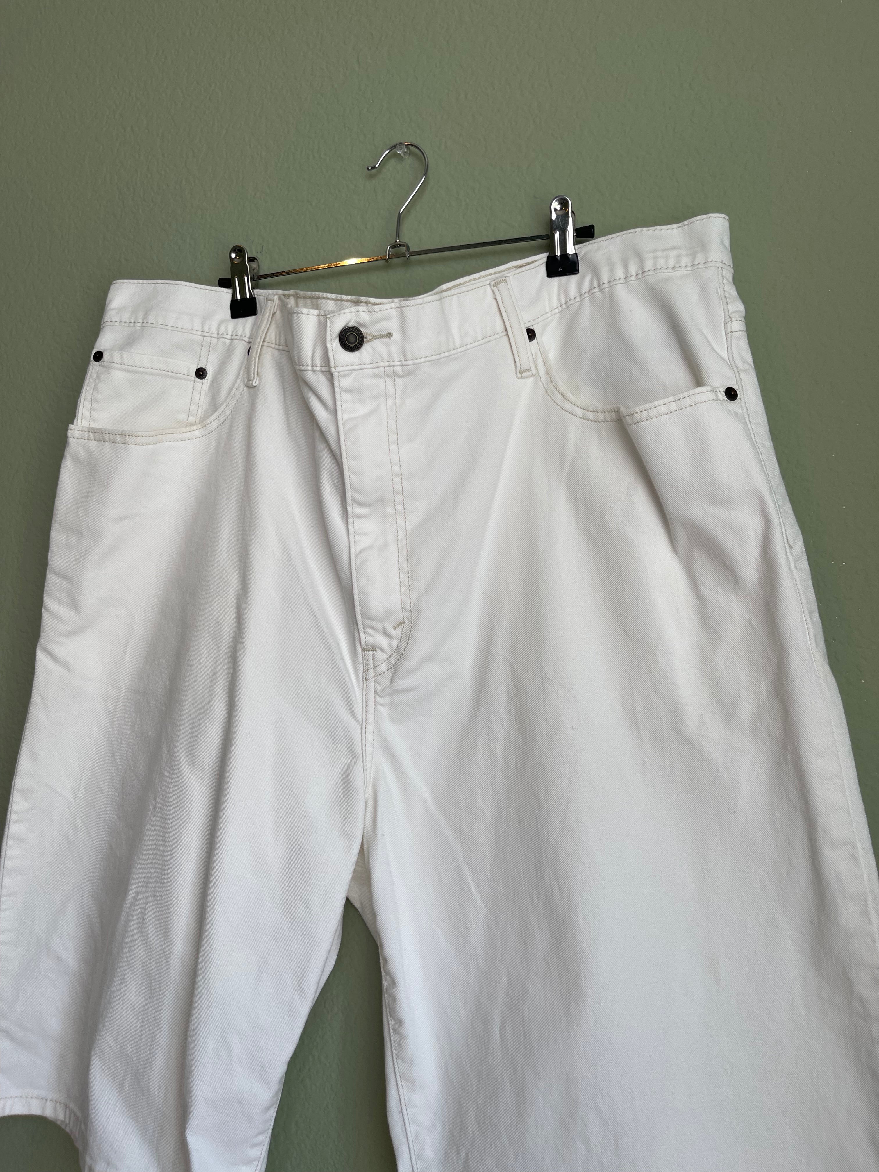 Levi 569 Classic Straight White Denim Short sz 18-20