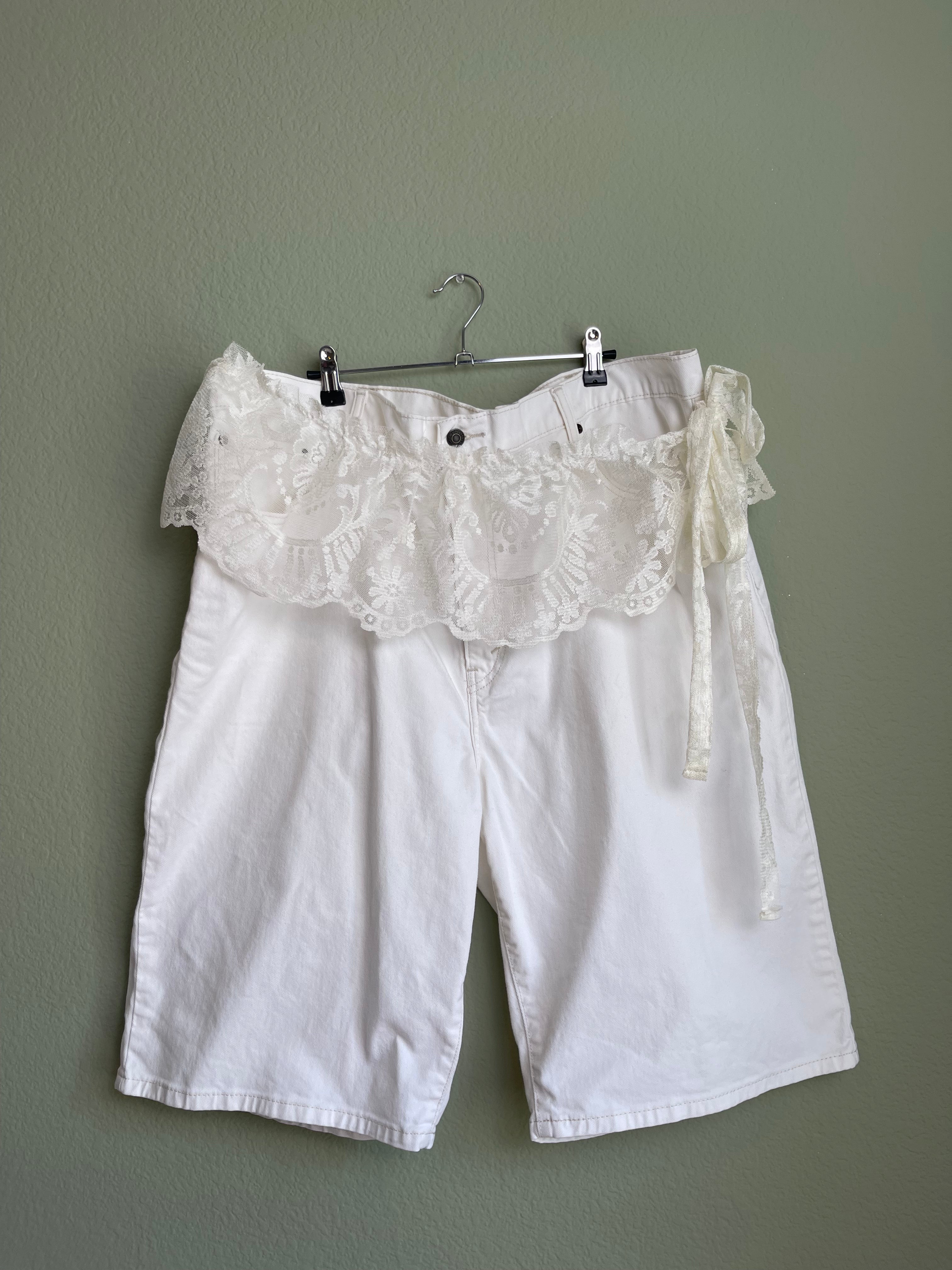 Levi 569 Classic Straight White Denim Short sz 18-20