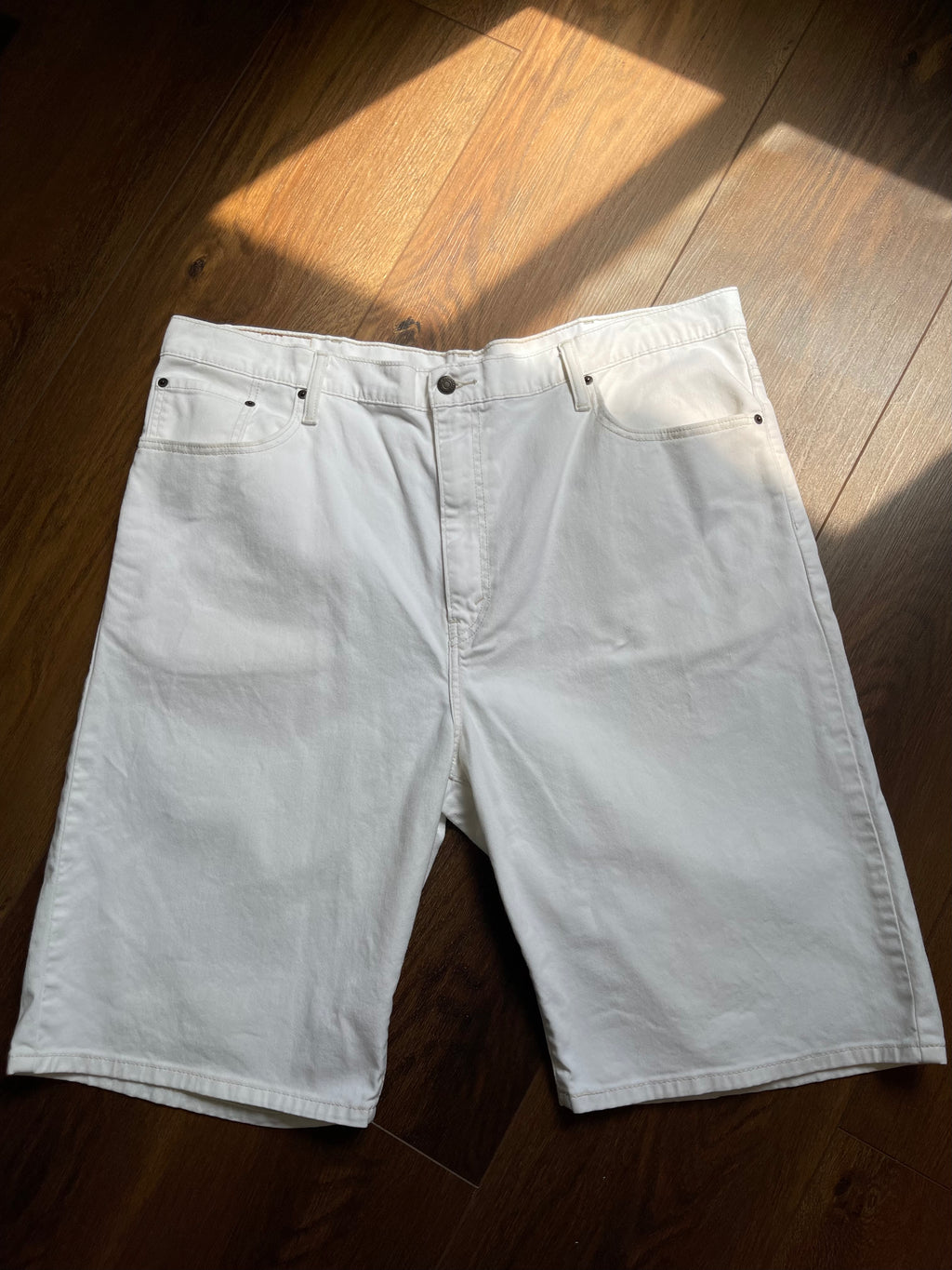 Levi 569 Classic Straight White Denim Short sz 18-20
