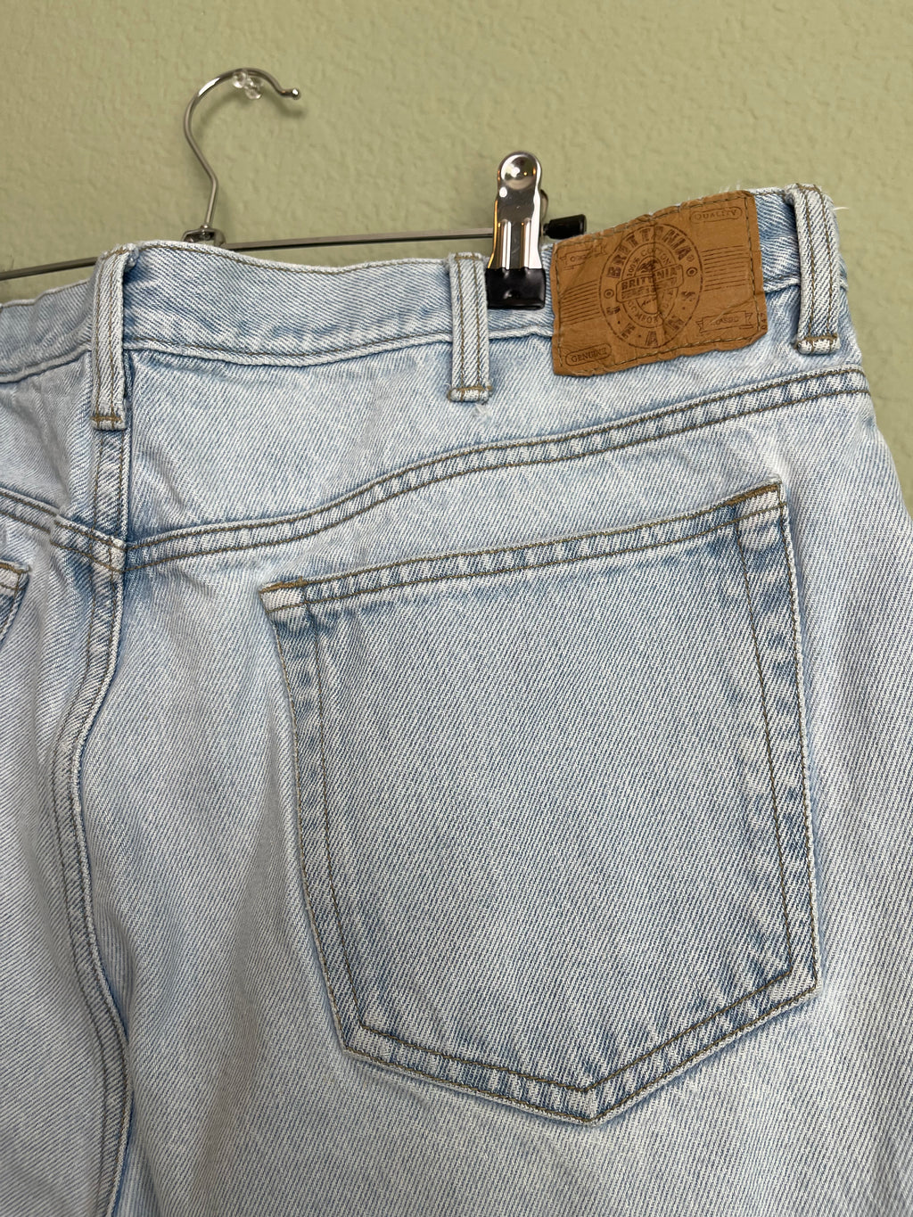 Vintage Brittania Light Wash Denim Short sz 14