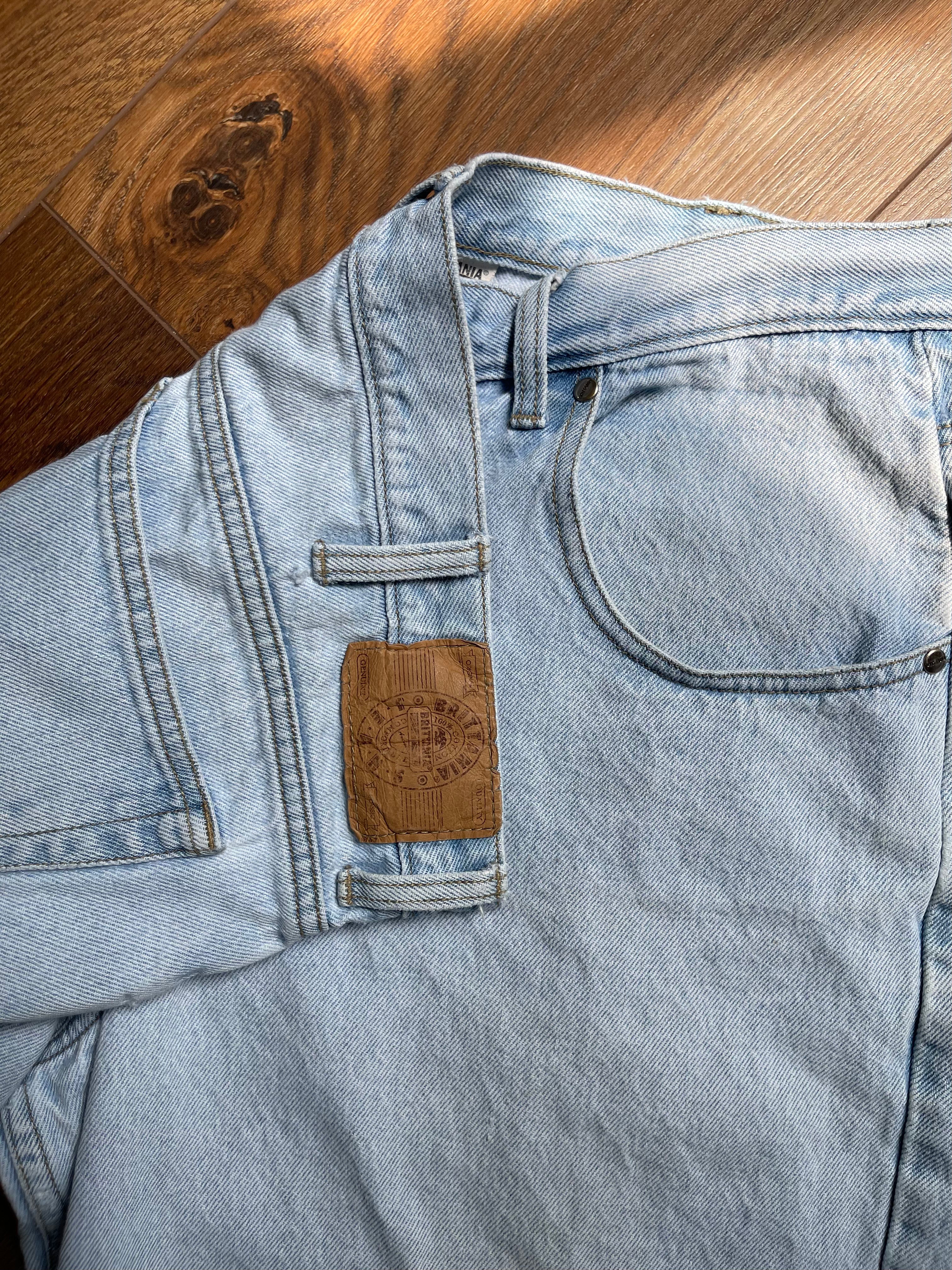 Vintage Brittania Light Wash Denim Short sz 14