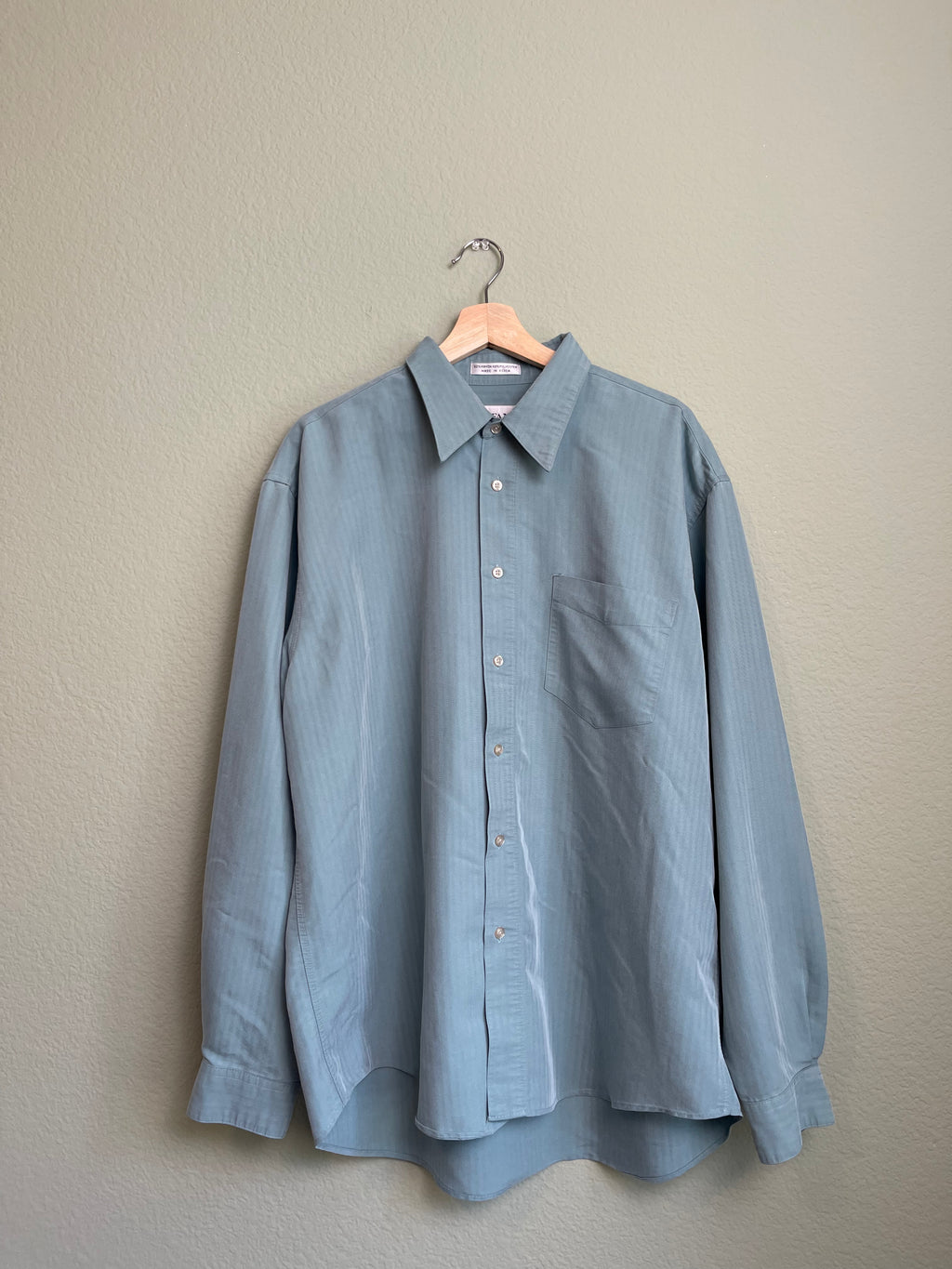 Retro Alfani "Menswear" Flow Button Down sz xl
