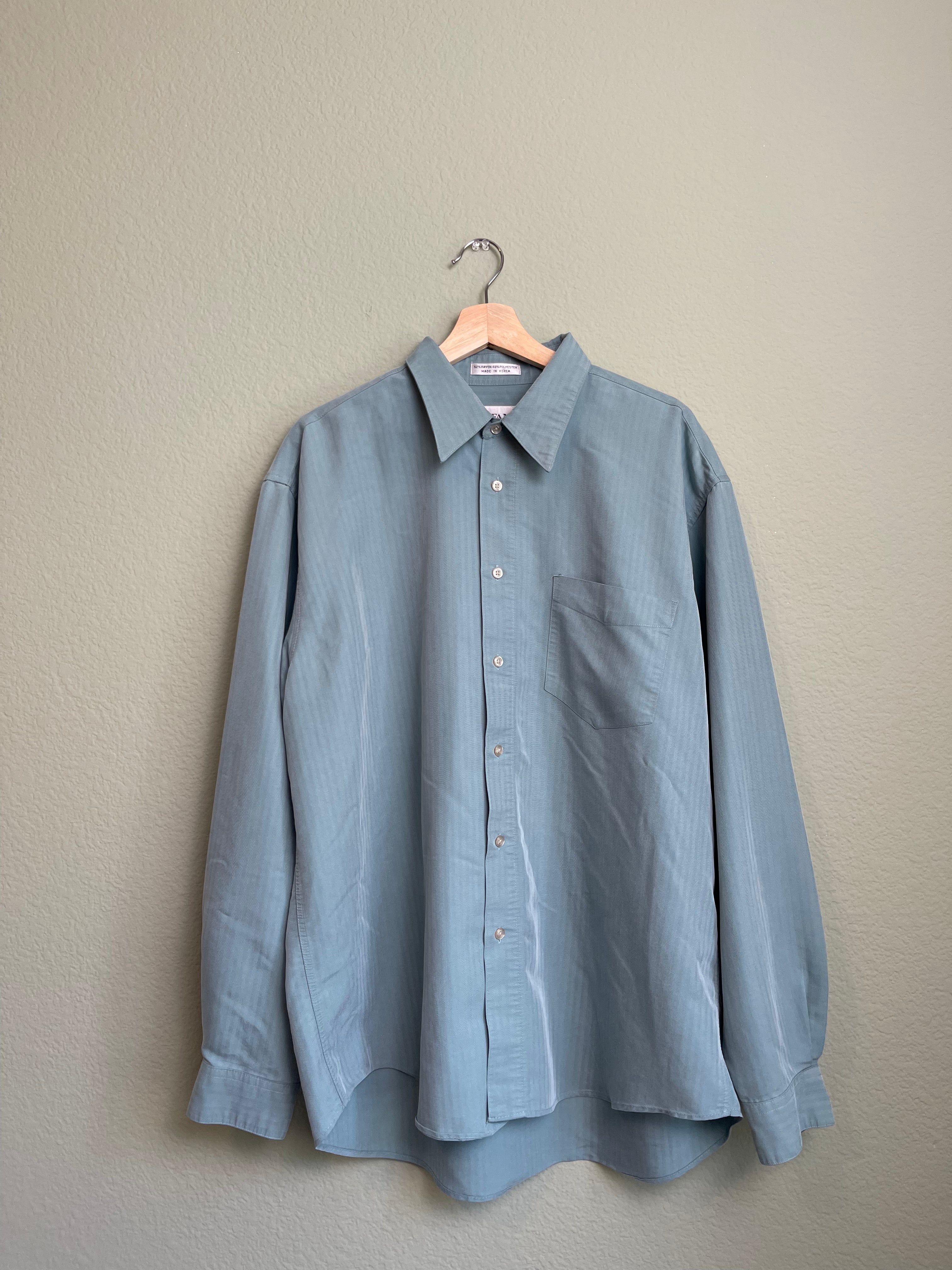 Retro Alfani "Menswear" Flow Button Down sz xl
