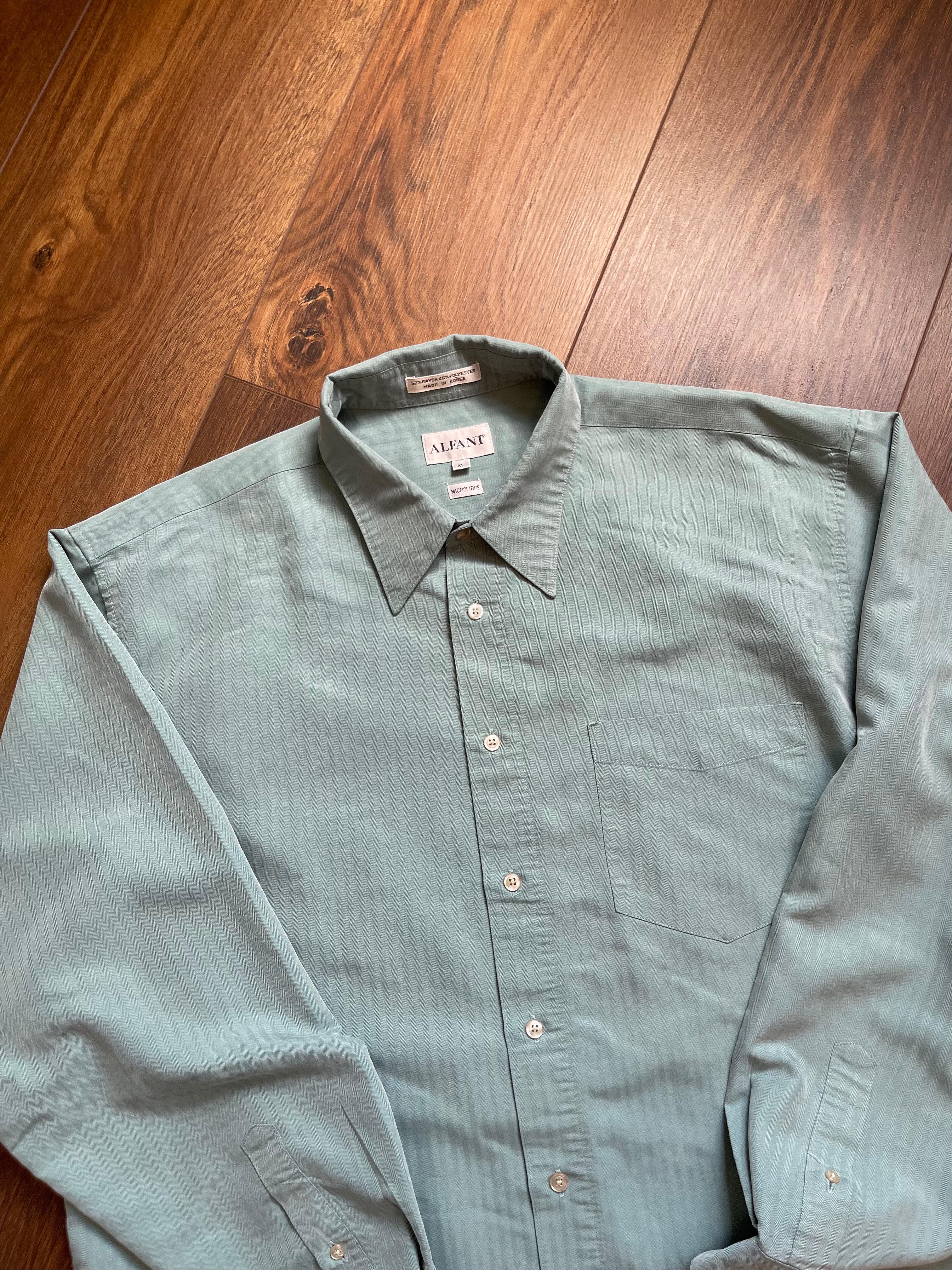 Retro Alfani "Menswear" Flow Button Down sz xl