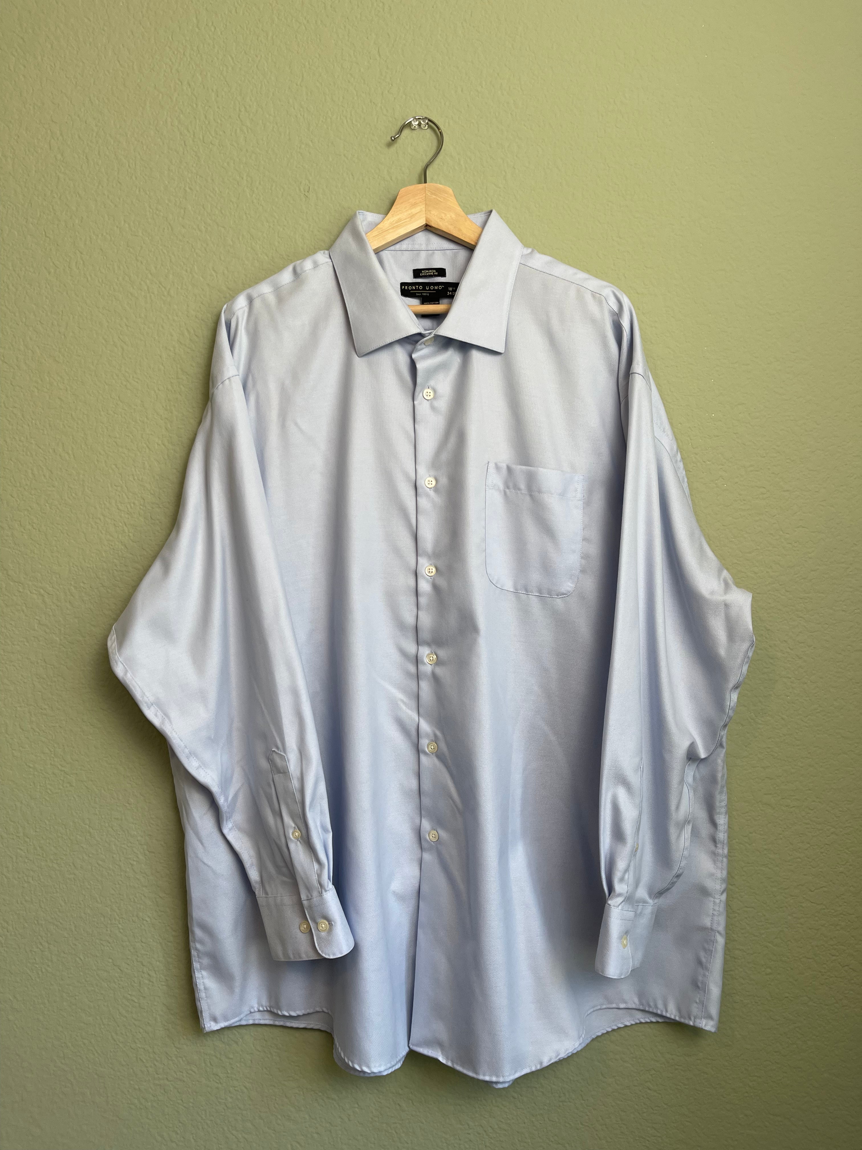 Pronto Uomo Classic Blue "Menswear" Button Down sz xl-3x