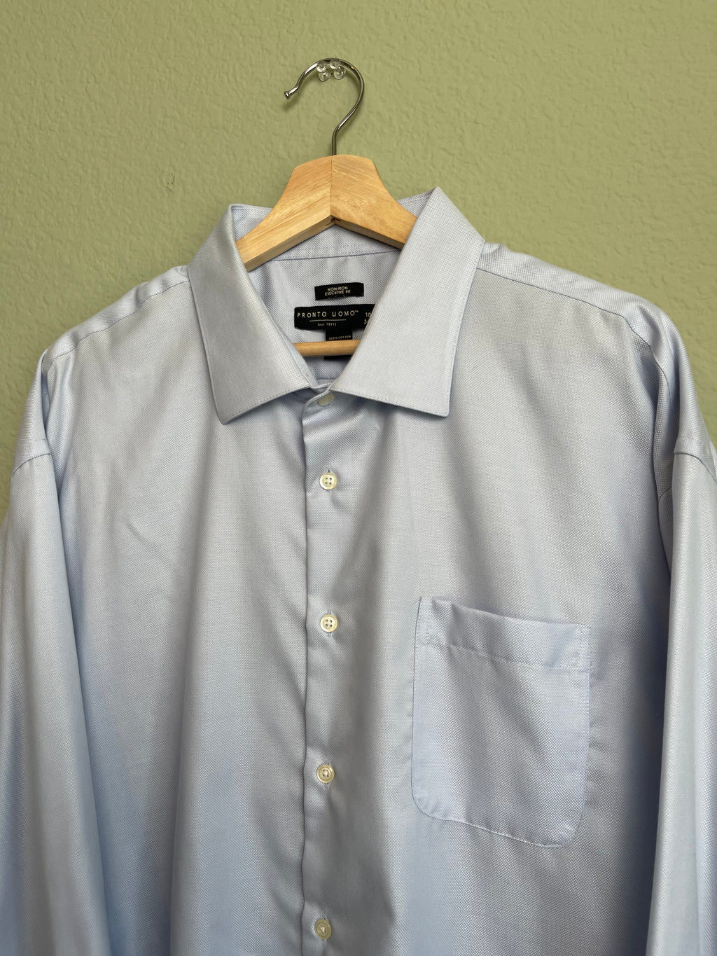 Pronto Uomo Classic Blue "Menswear" Button Down sz xl-3x