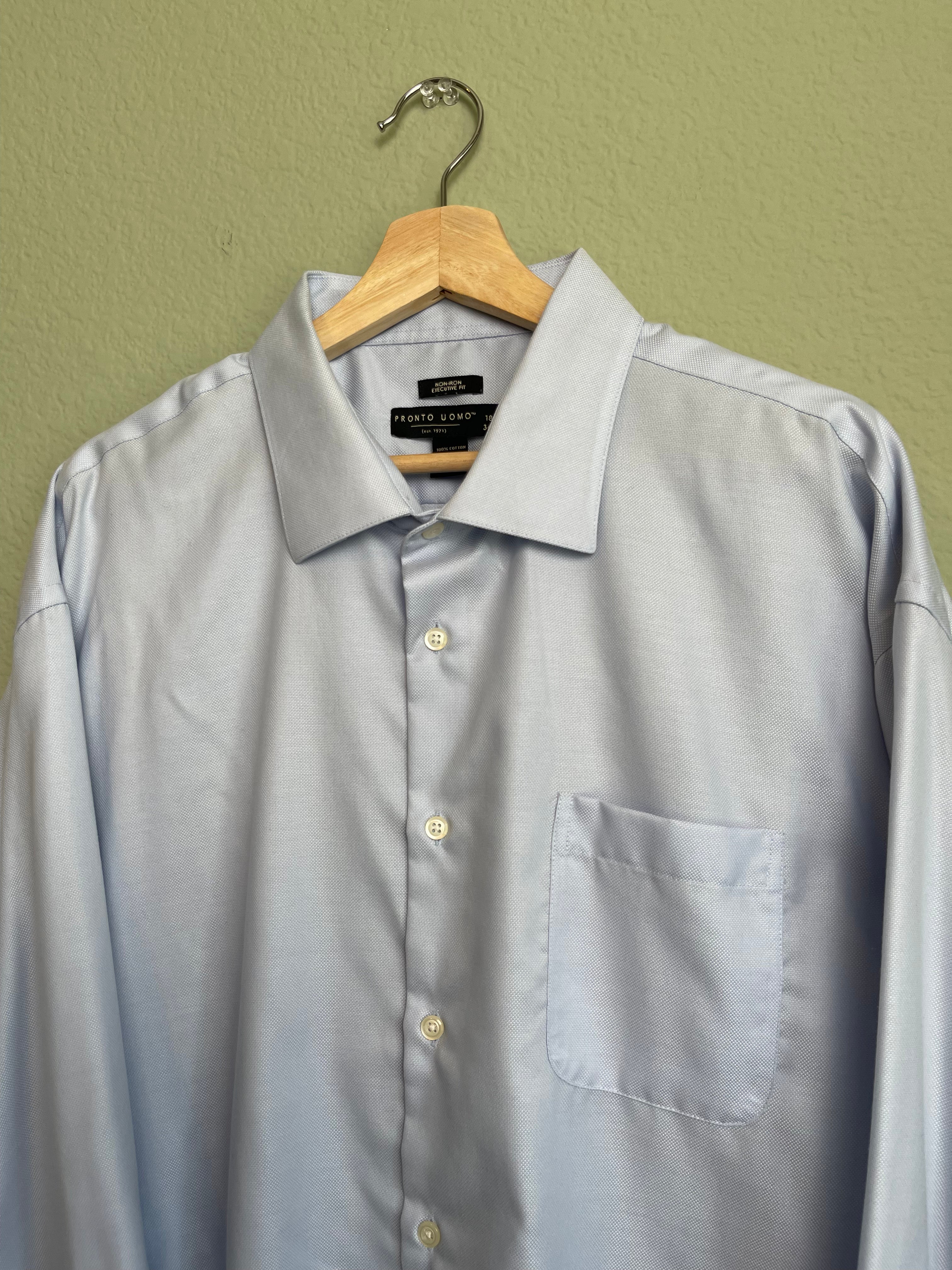 Pronto Uomo Classic Blue "Menswear" Button Down sz xl-3x